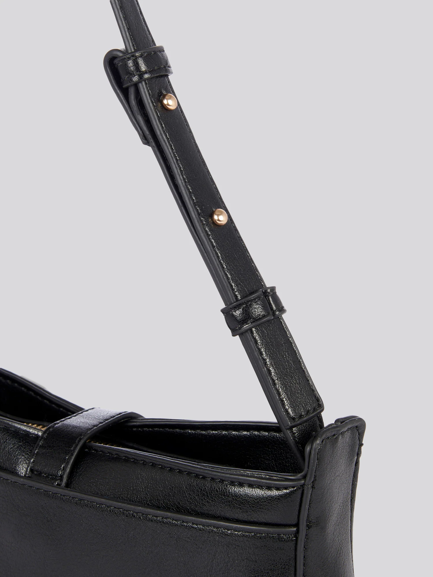 U.S. Polo Assn. Womens Caring Mini Hobo Bag in Black - Image 5