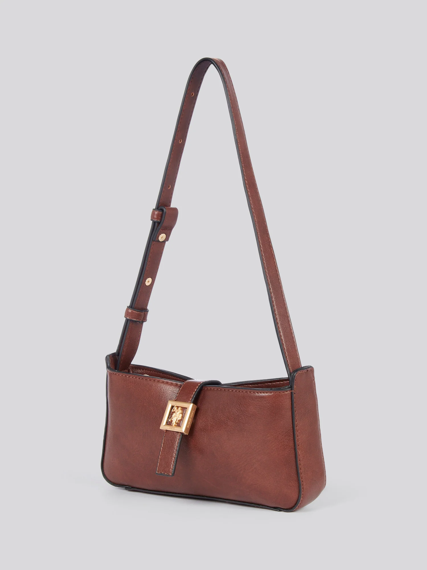 U.S. Polo Assn. Womens Caring Mini Hobo Bag in Brown - Image 3