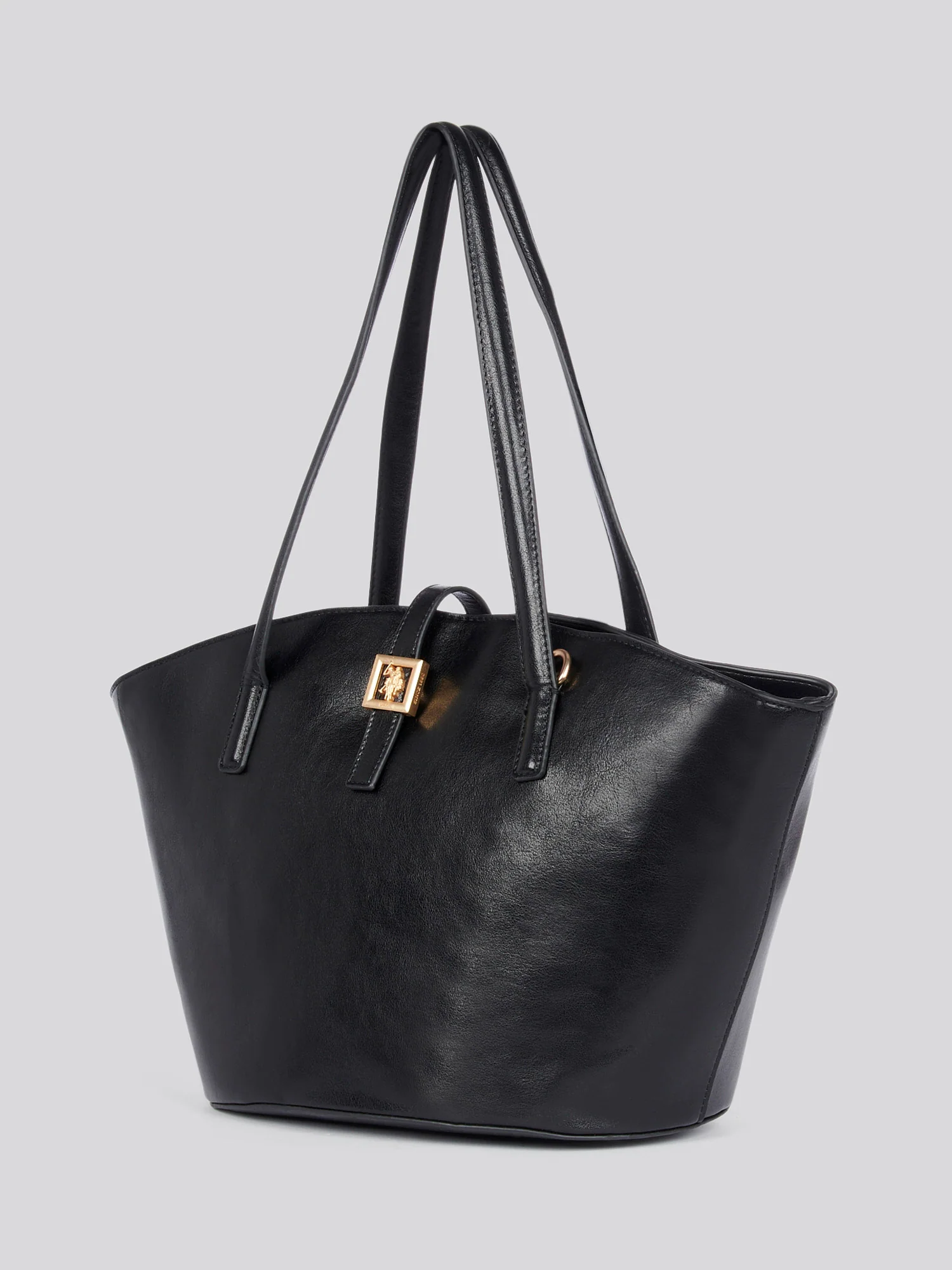 U.S. Polo Assn. Womens Caring Shopping Bag in Black - Image 2