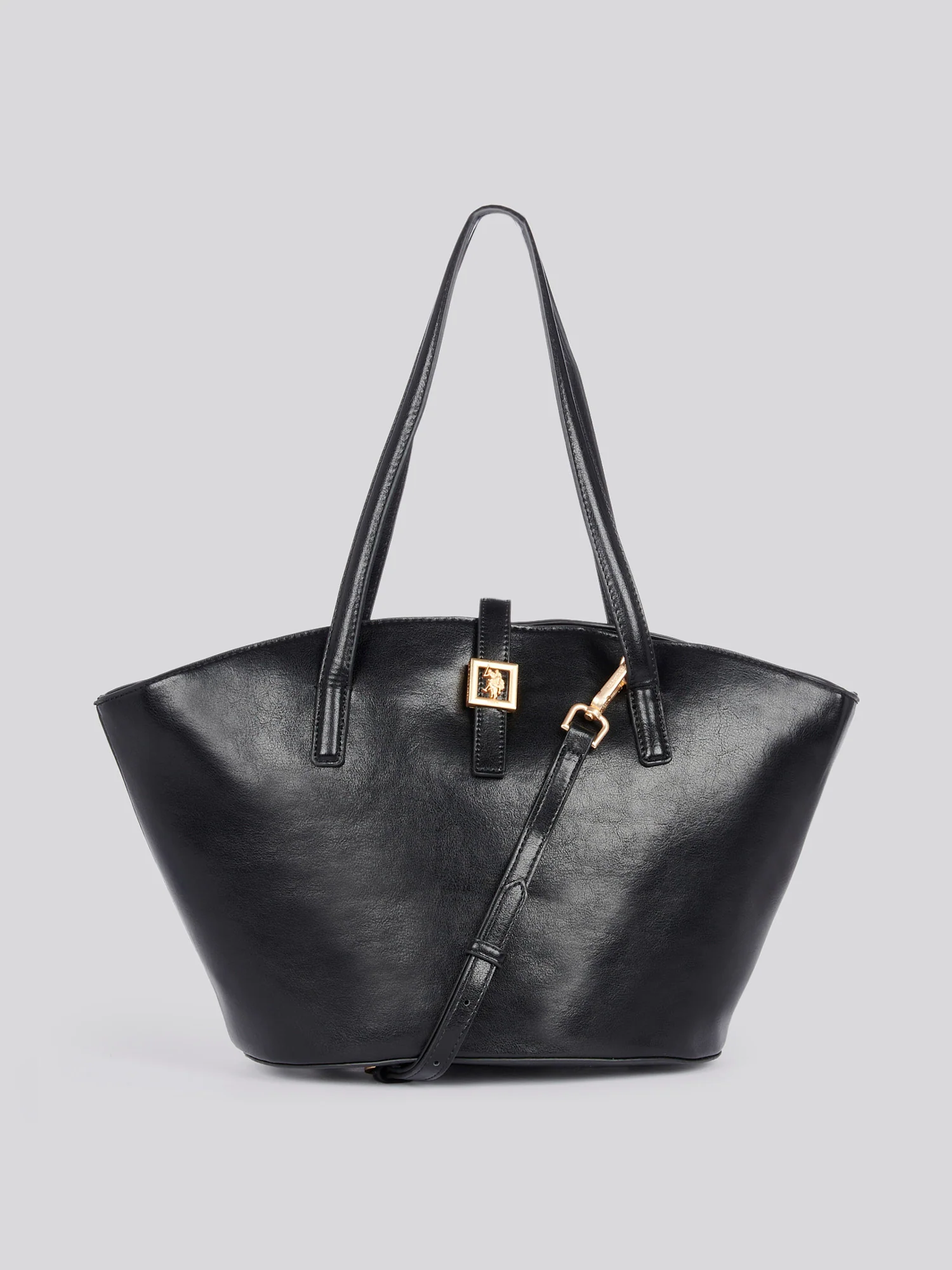 U.S. Polo Assn. Womens Caring Shopping Bag in Black - Image 4