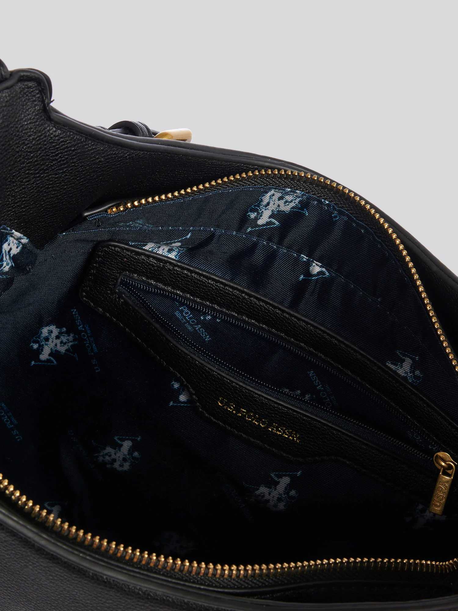 U.S. Polo Assn. Womens Earth Hobo Bag in Black - Image 6