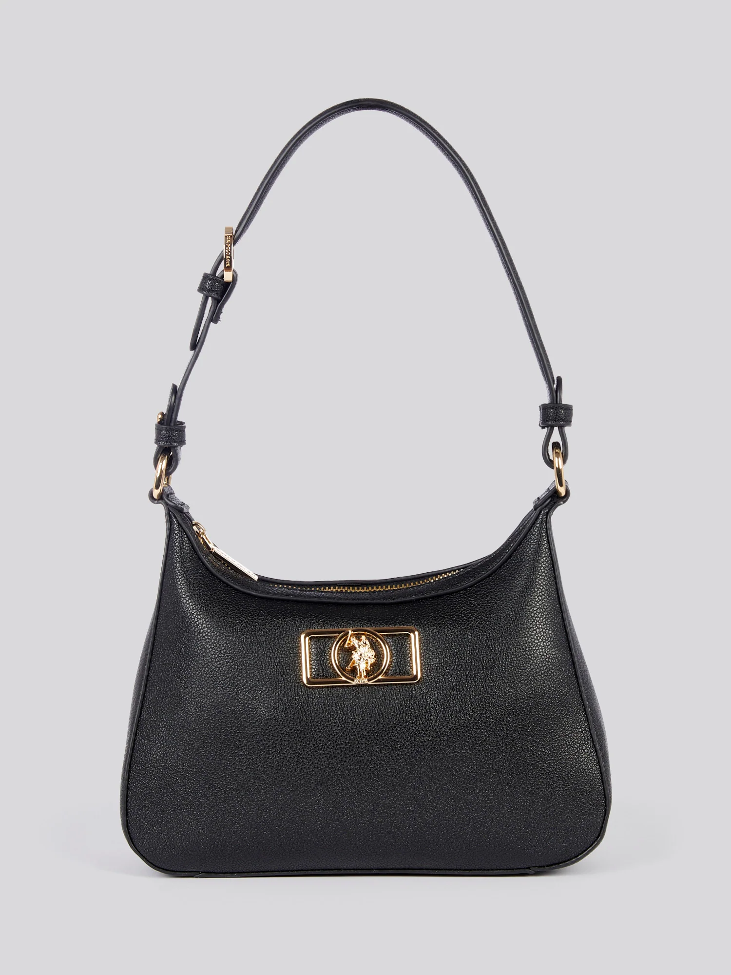 U.S. Polo Assn. Womens Jones Chic Hobo Bag in Black - Image 3