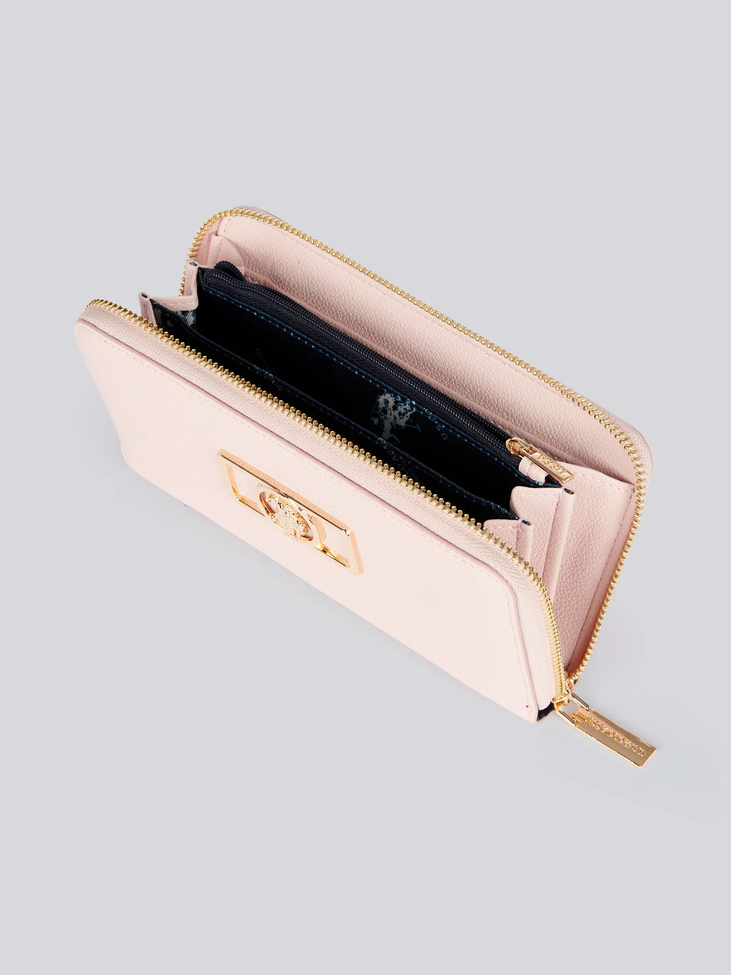 U.S. Polo Assn. Womens Jones Chic Zip Around Wallet in Pink - Image 4