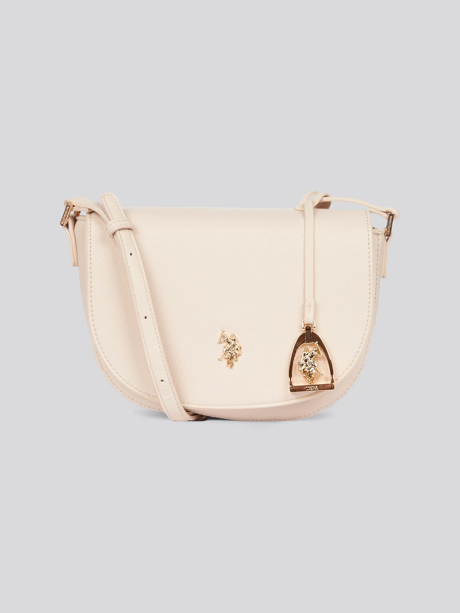 U.S. Polo Assn. Womens Jones Flap Crossbody Bag in Powder - Image 2