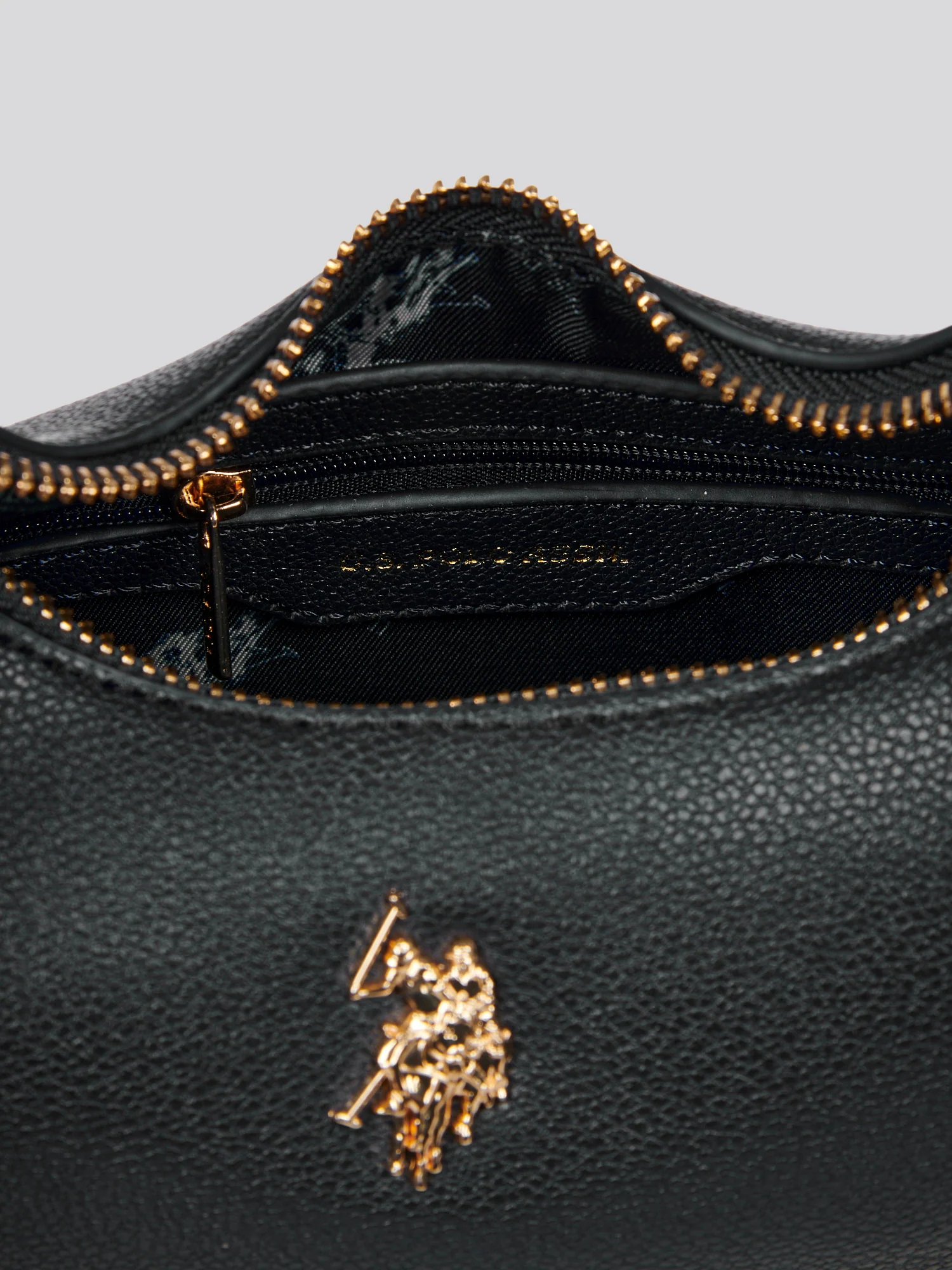 U.S. Polo Assn. Womens Jones Small Round Hobo Bag in Black - Image 4
