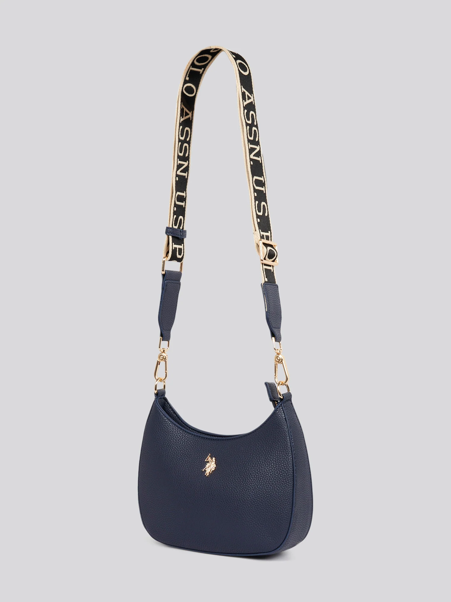 U.S. Polo Assn. Womens New Mansion Small Hobo Bag in Navy - Image 2