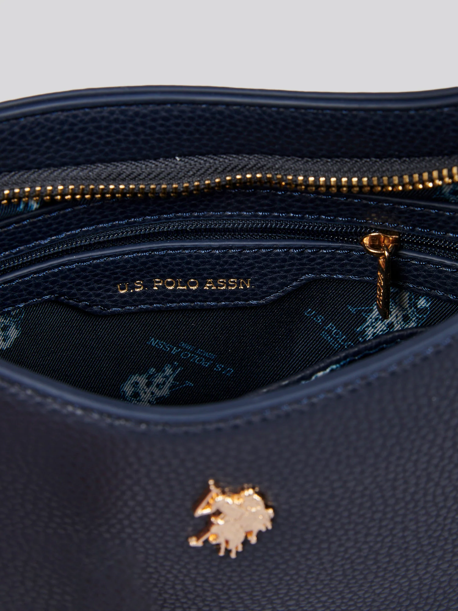 U.S. Polo Assn. Womens New Mansion Small Hobo Bag in Navy - Image 7