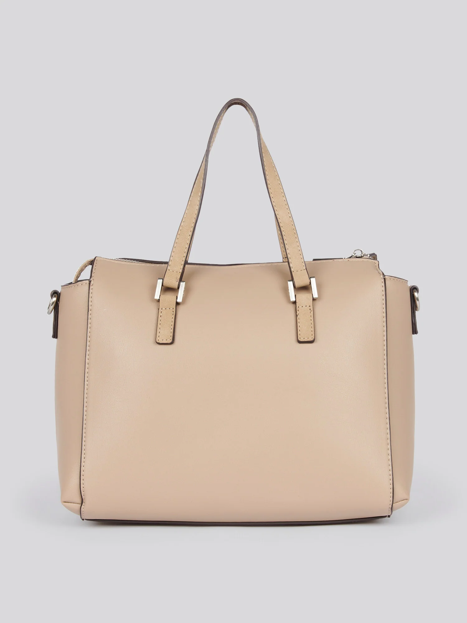 U.S. Polo Assn. Womens Romantic Double Handle Bag in Beige - Image 3