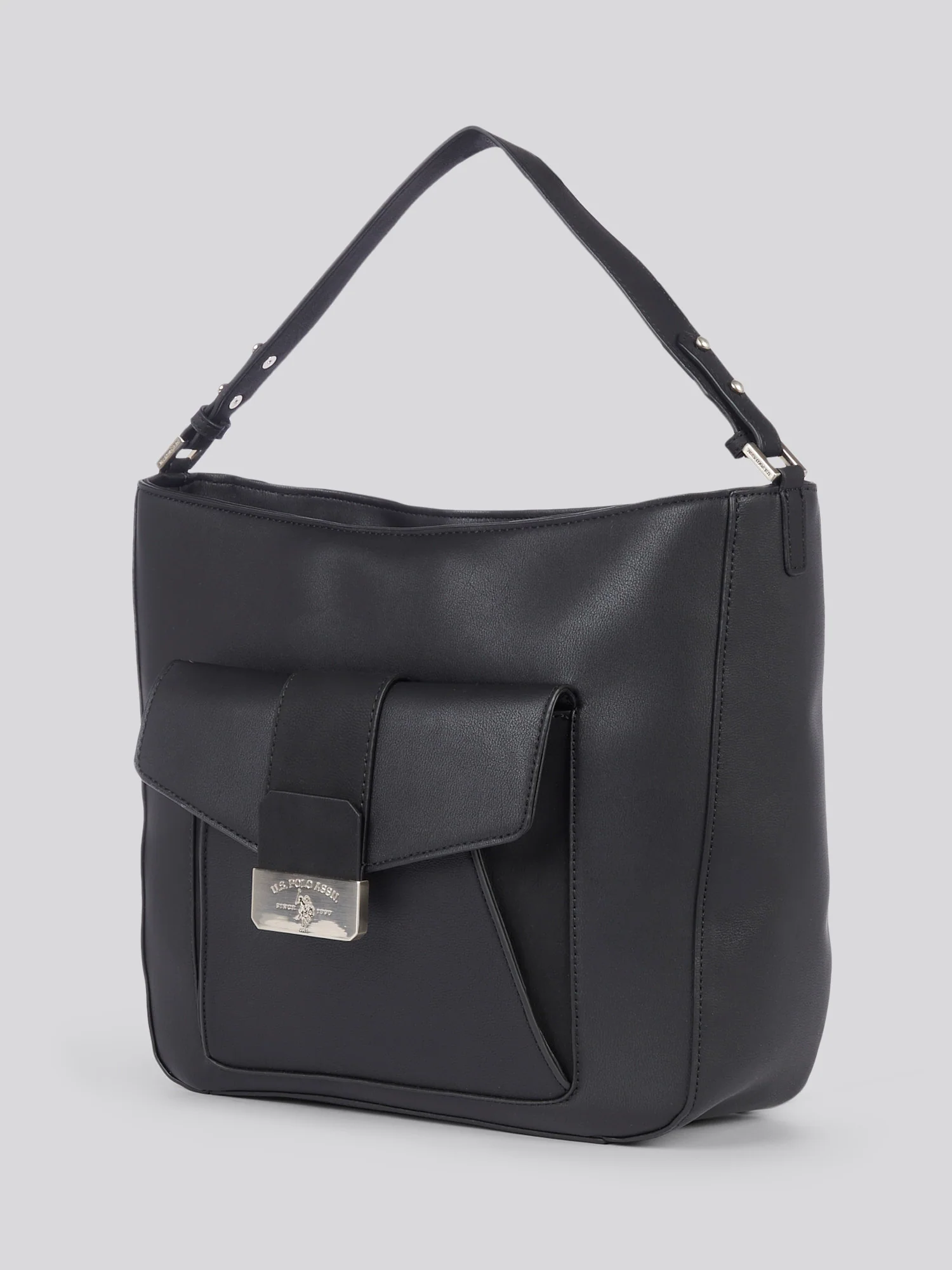 U.S. Polo Assn. Womens Romantic Hobo Bag in Black - Image 7