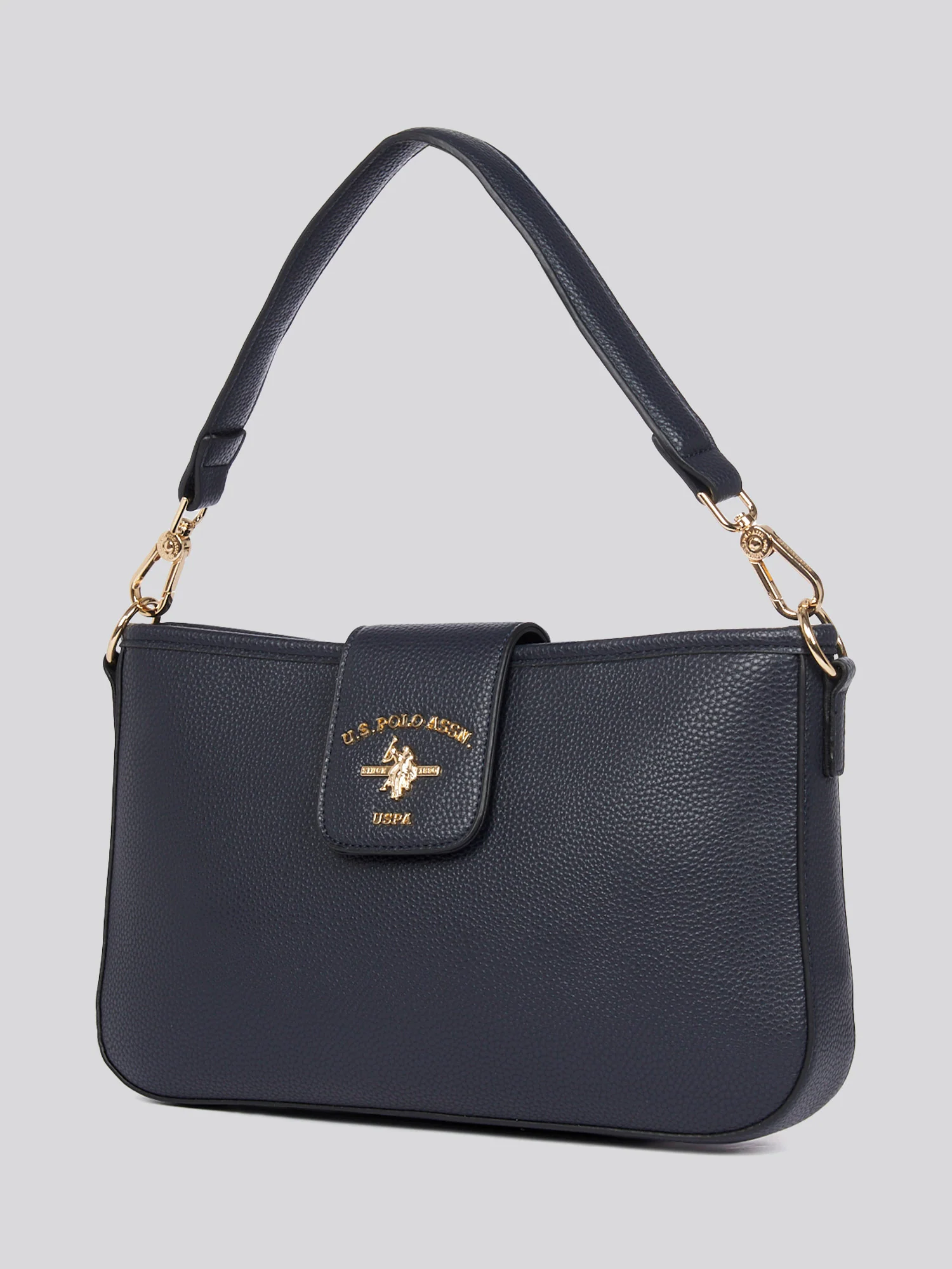 U.S. Polo Assn. Womens Stanford Baguette Bag in Navy - Image 4
