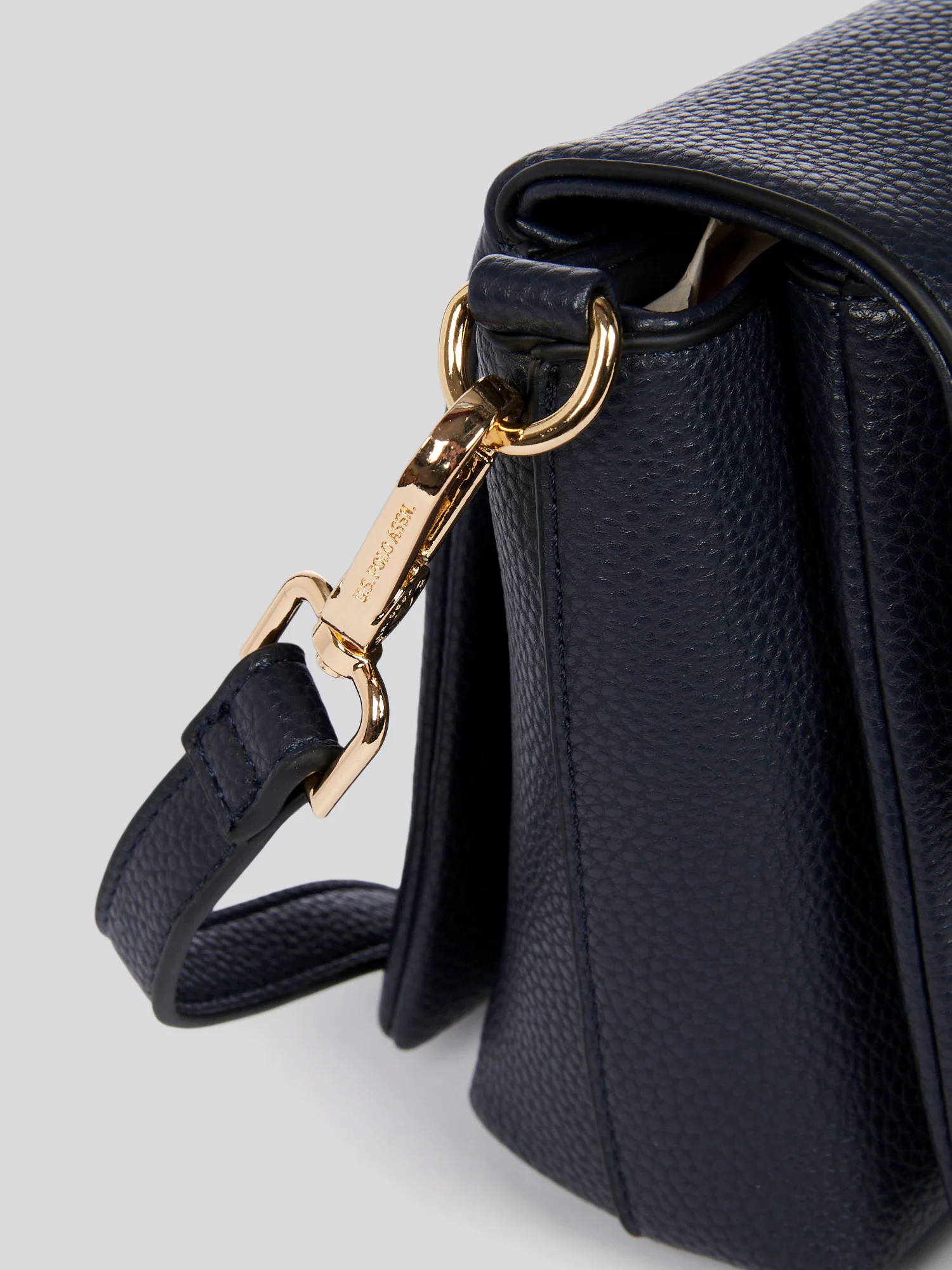U.S. Polo Assn. Womens Stanford Flap Crossbody Bag in Navy - Image 6