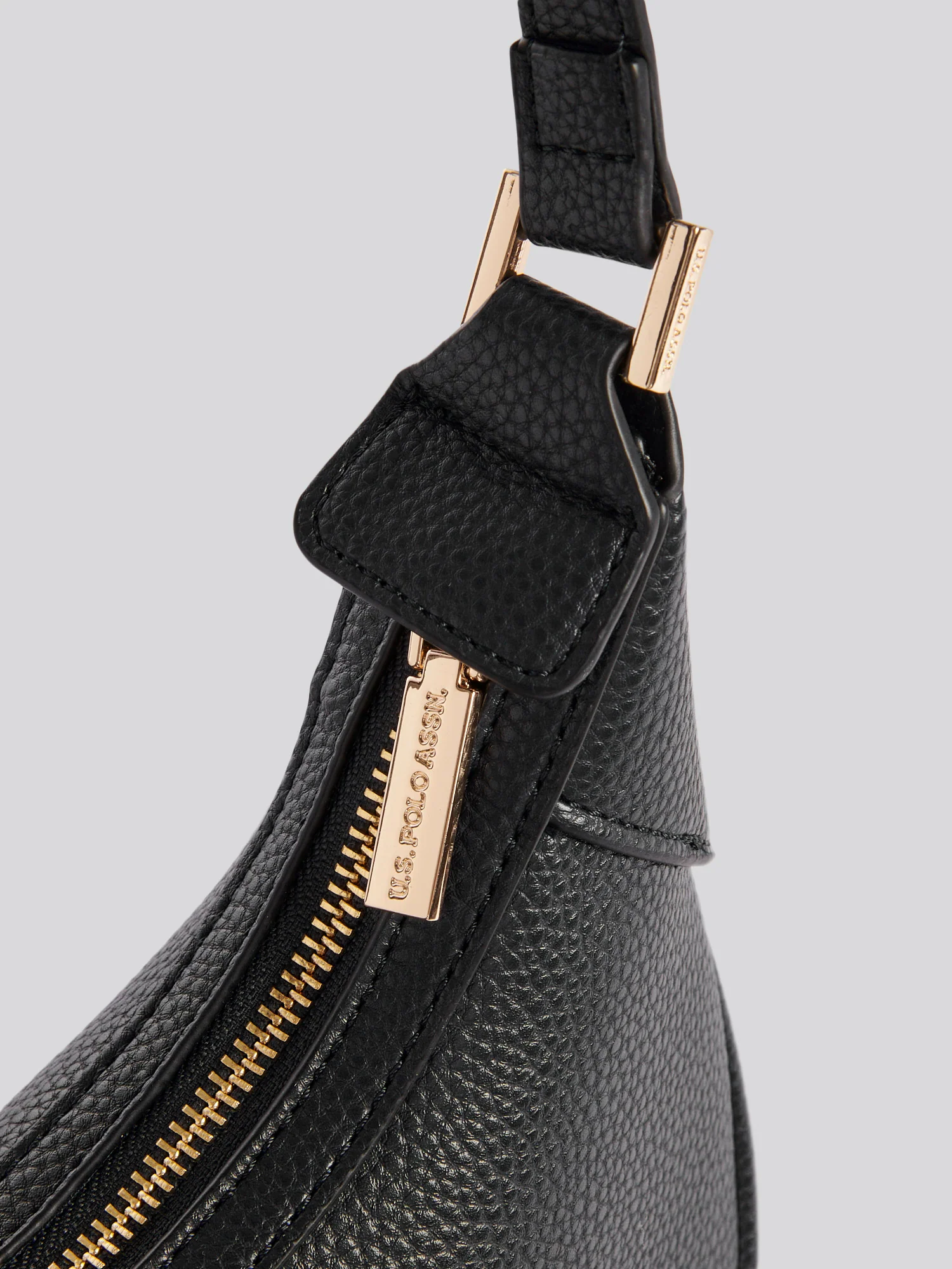 U.S. Polo Assn. Womens Stanford Small Hobo Bag in Black - Image 5