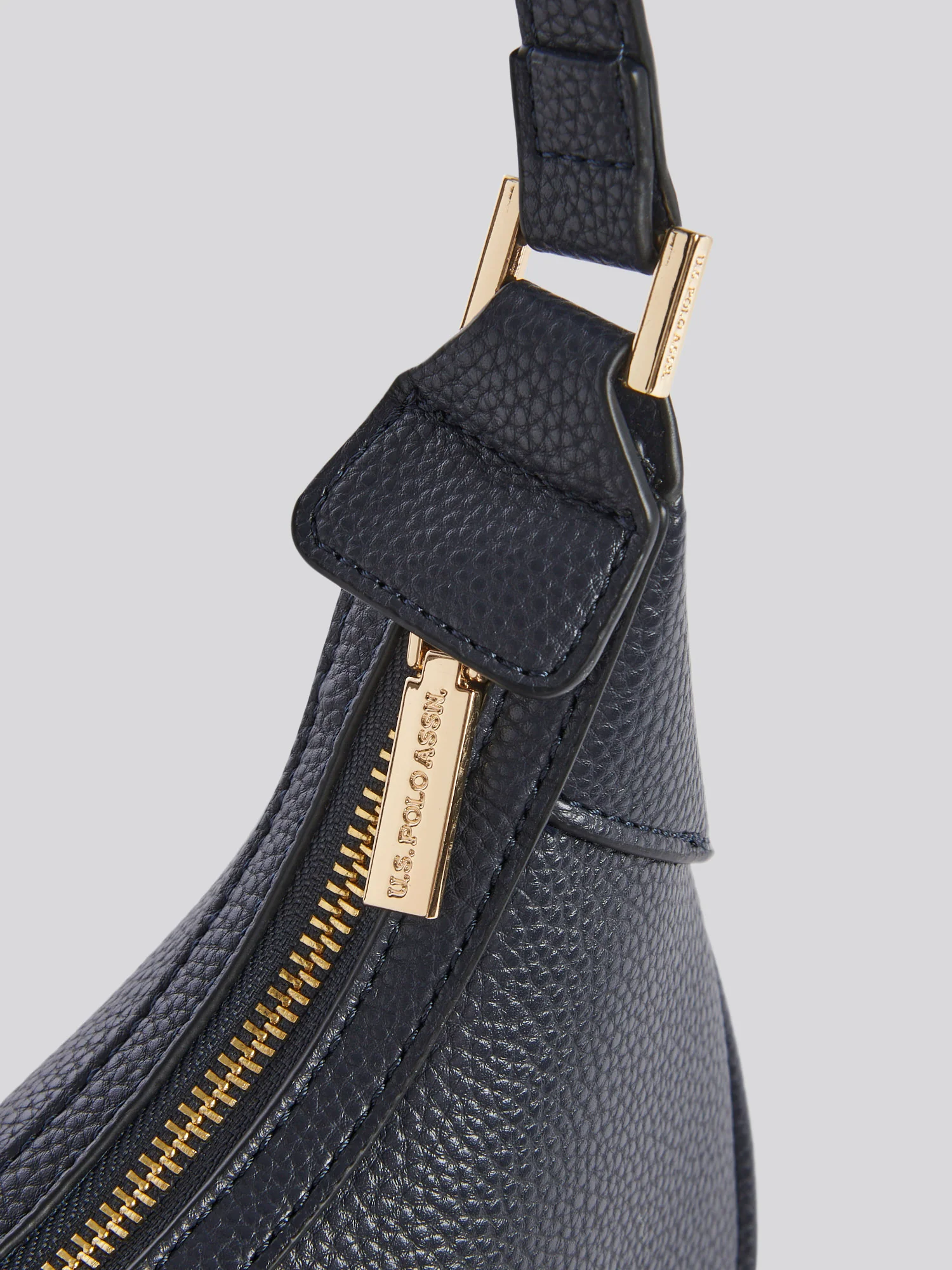 U.S. Polo Assn. Womens Stanford Small Hobo Bag in Navy - Image 3