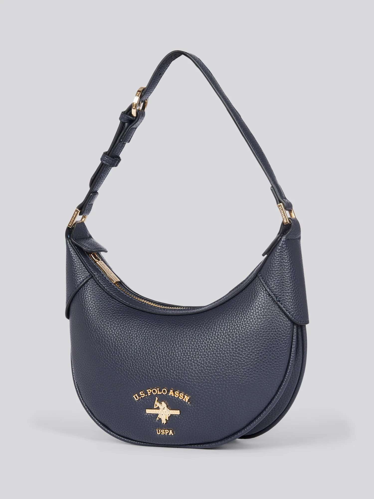 U.S. Polo Assn. Womens Stanford Small Hobo Bag in Navy - Image 6