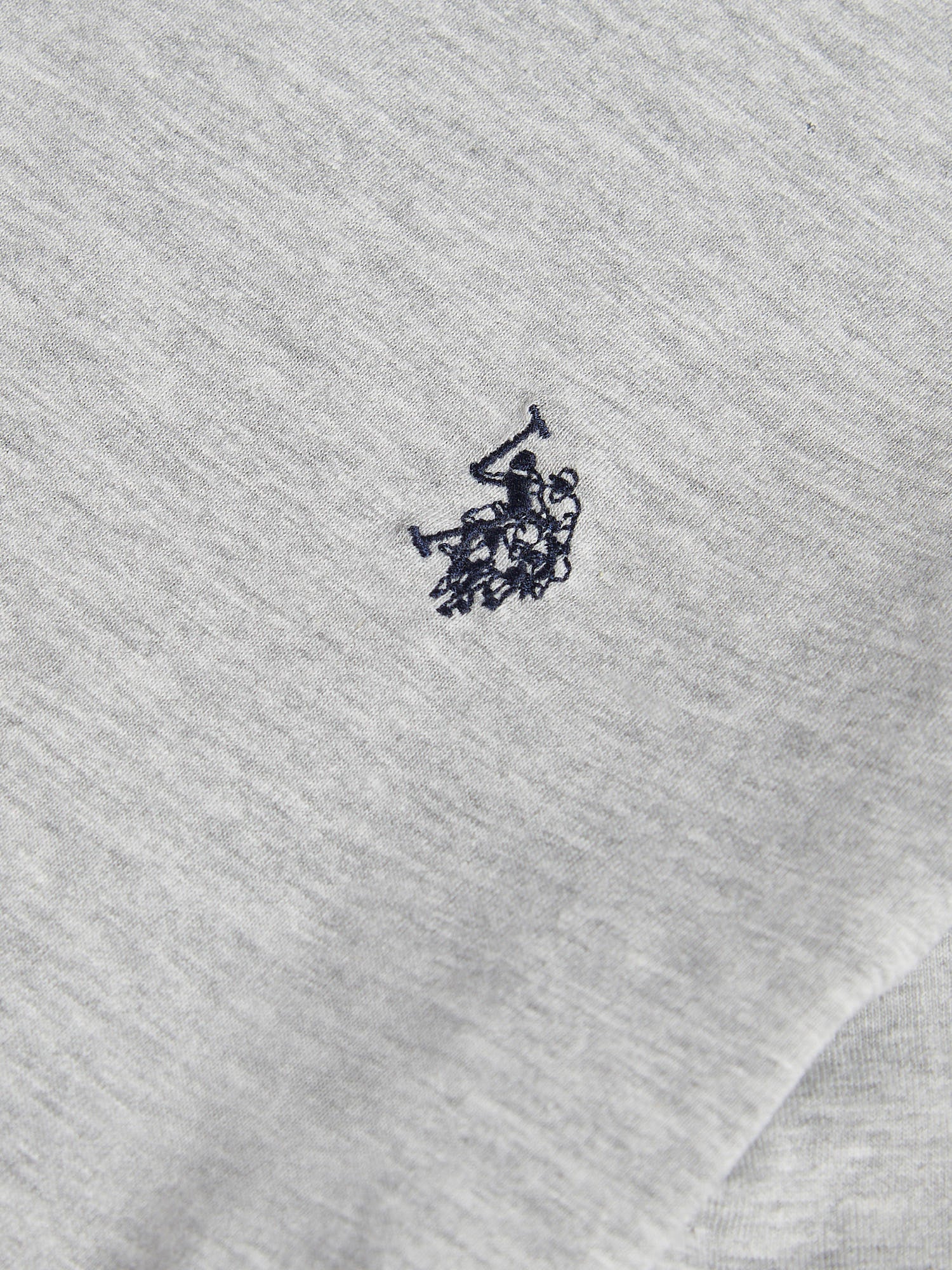 Boys USPA Back Graphic T-Shirt in Mid Grey Marl - Image 9