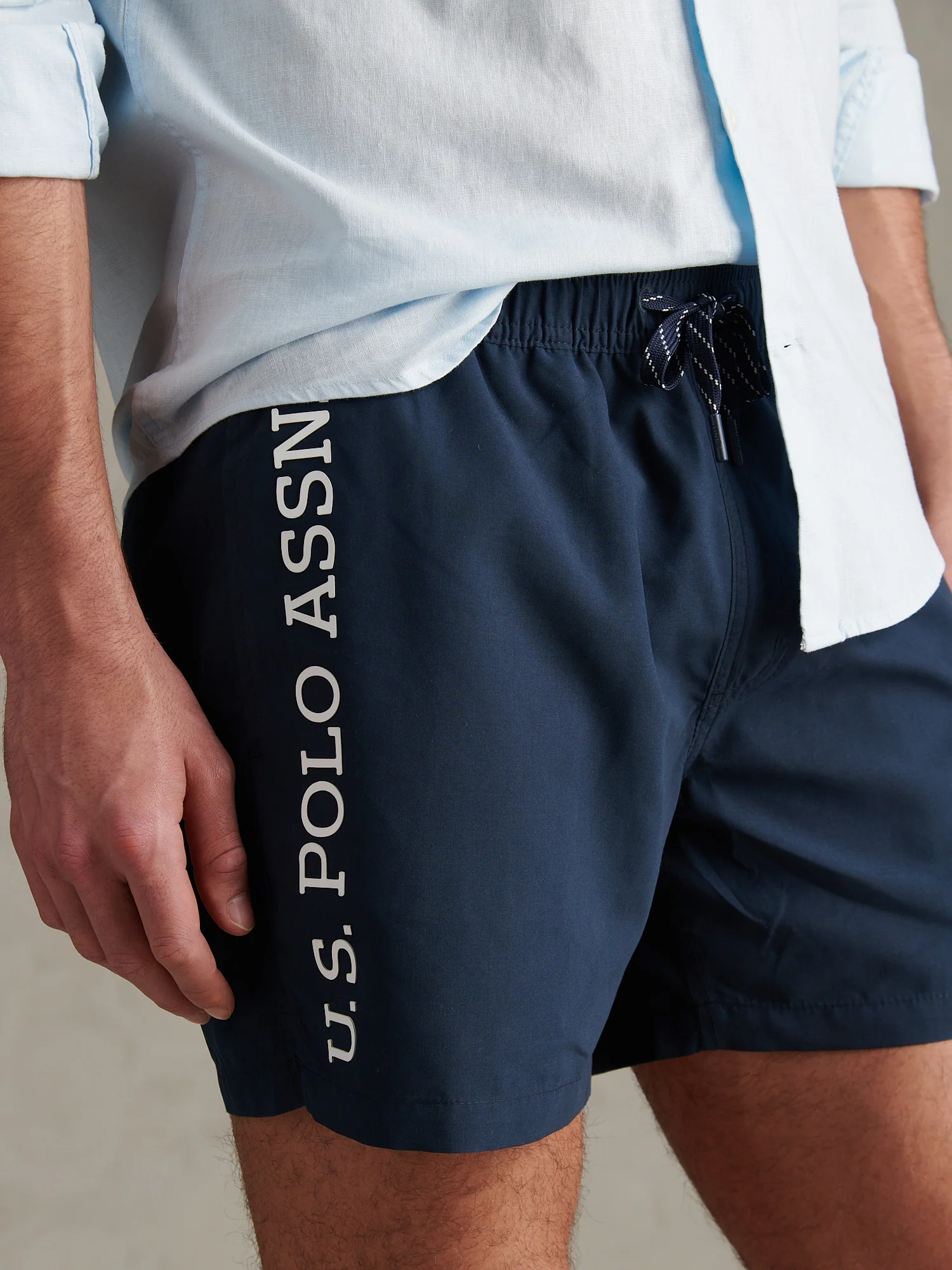 Mens Classic Swim Shorts Dark Sapphire Navy - Image 5