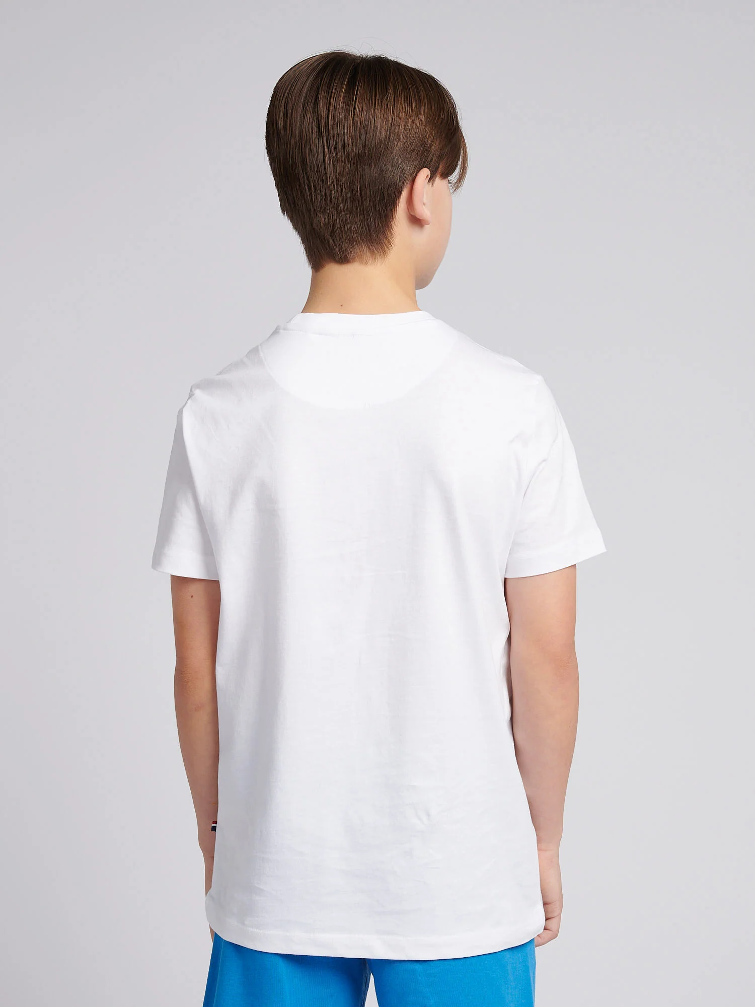Boys USPA Circle Print T-Shirt in Bright White - Image 4