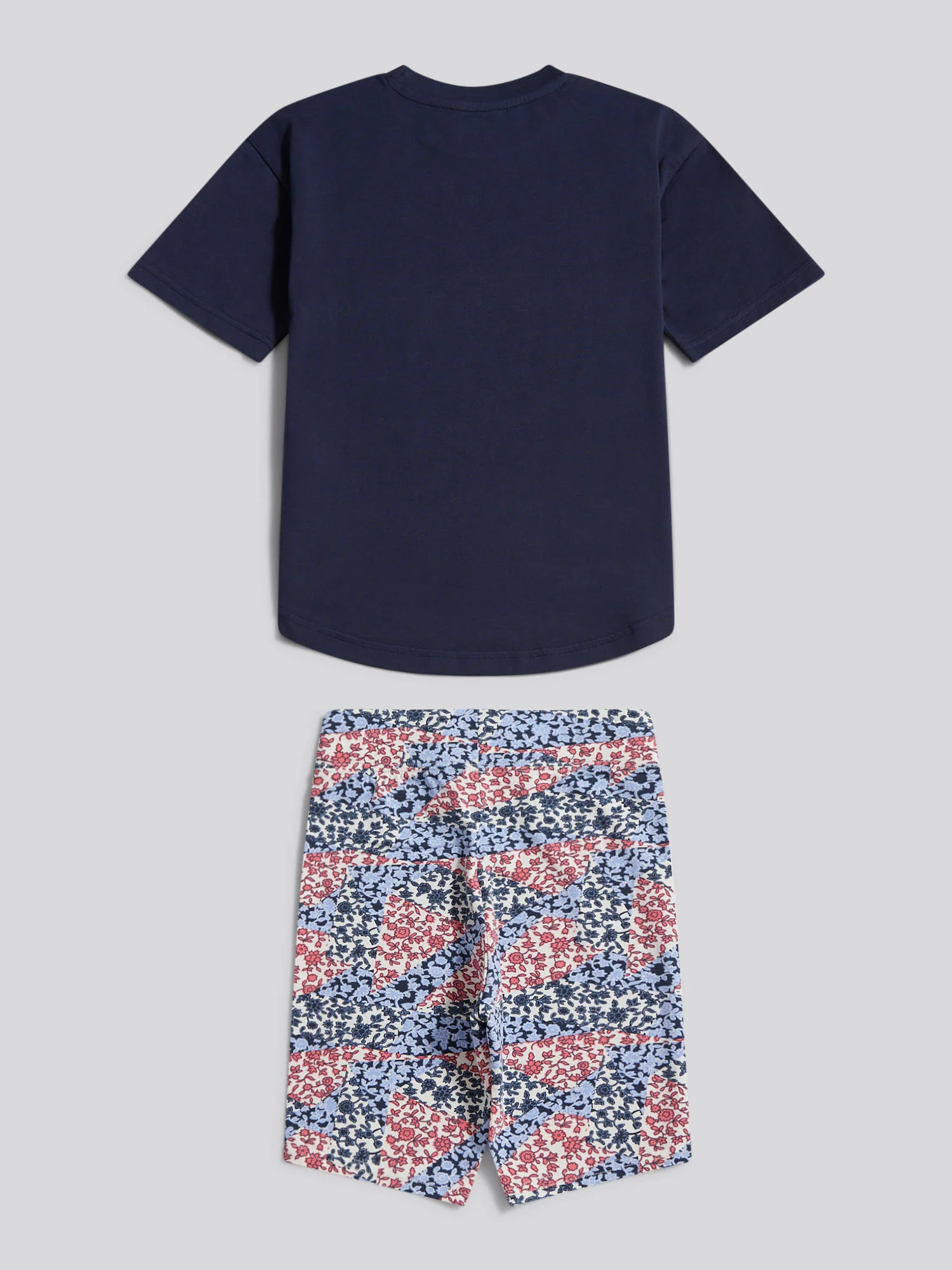 Girls Drop Hem T-Shirt & Cycling Short Set Bubblegum - Image 8