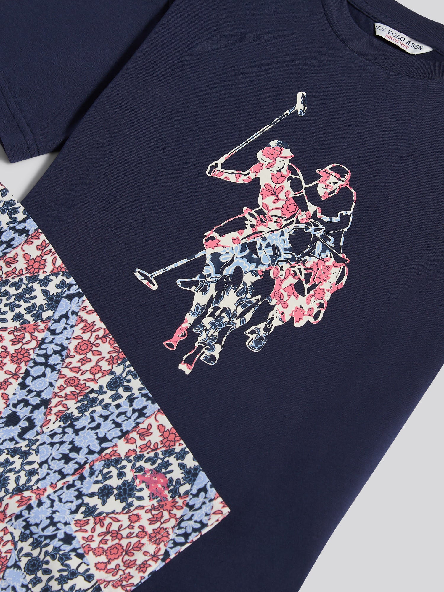 Girls Drop Hem T-Shirt & Cycling Short Set Bubblegum - Image 9