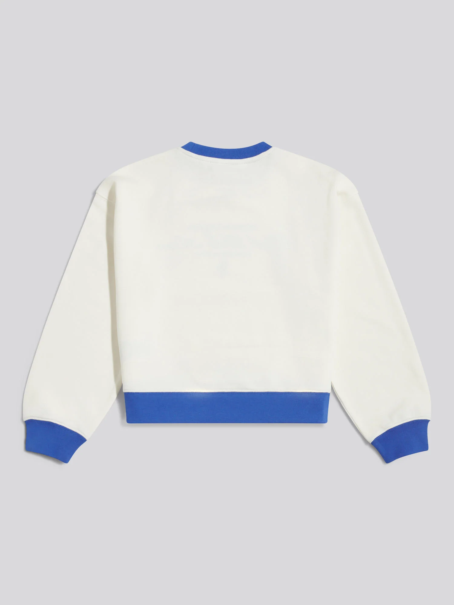 Girls Script Logo Crew Sweatshirt Marshmallow - Image 6