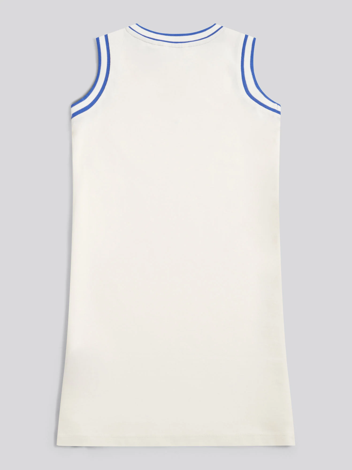 Girls Script V-Neck Polo Dress Marshmallow - Image 6