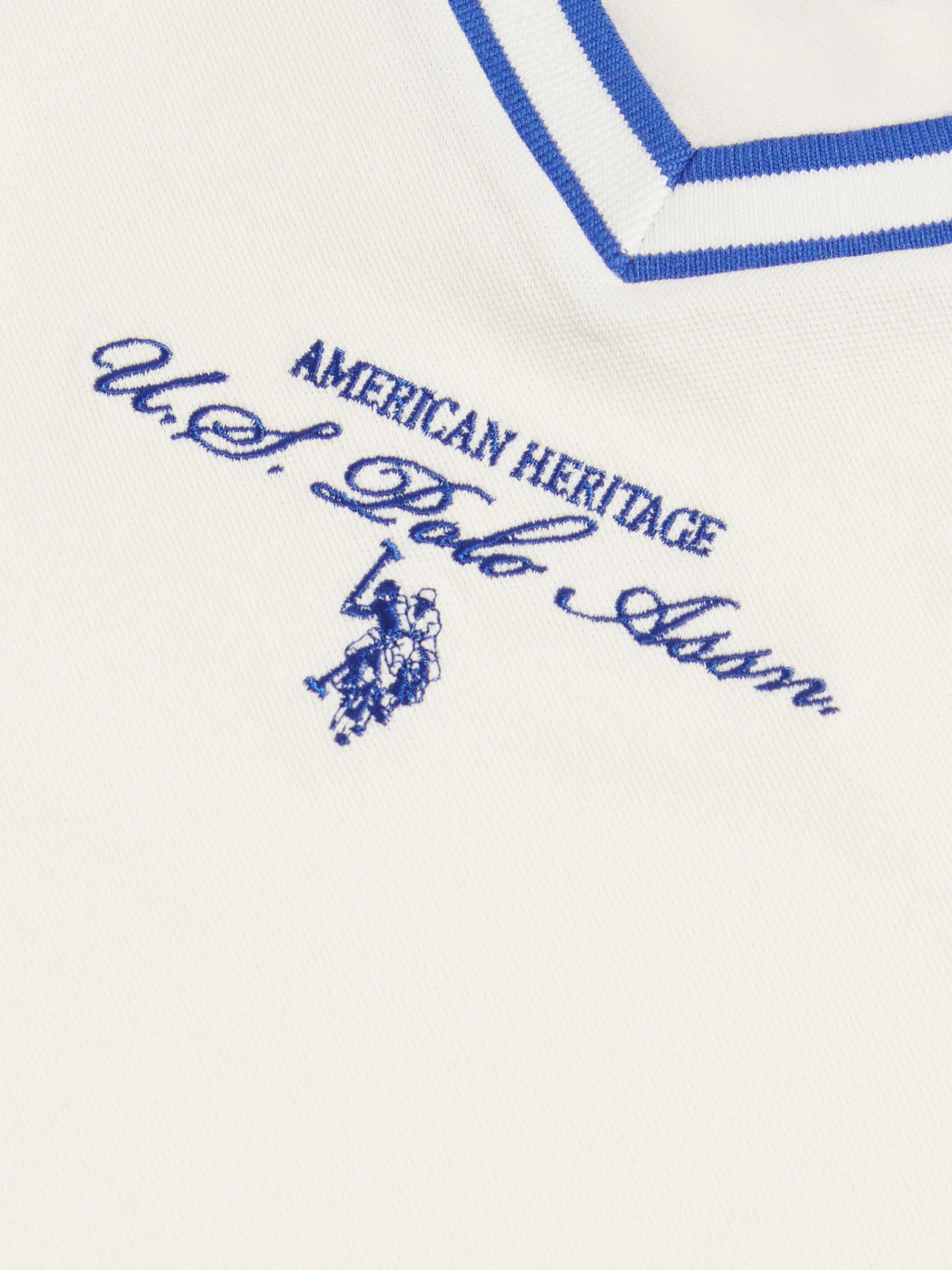 Girls Script V-Neck Polo Dress Marshmallow - Image 7