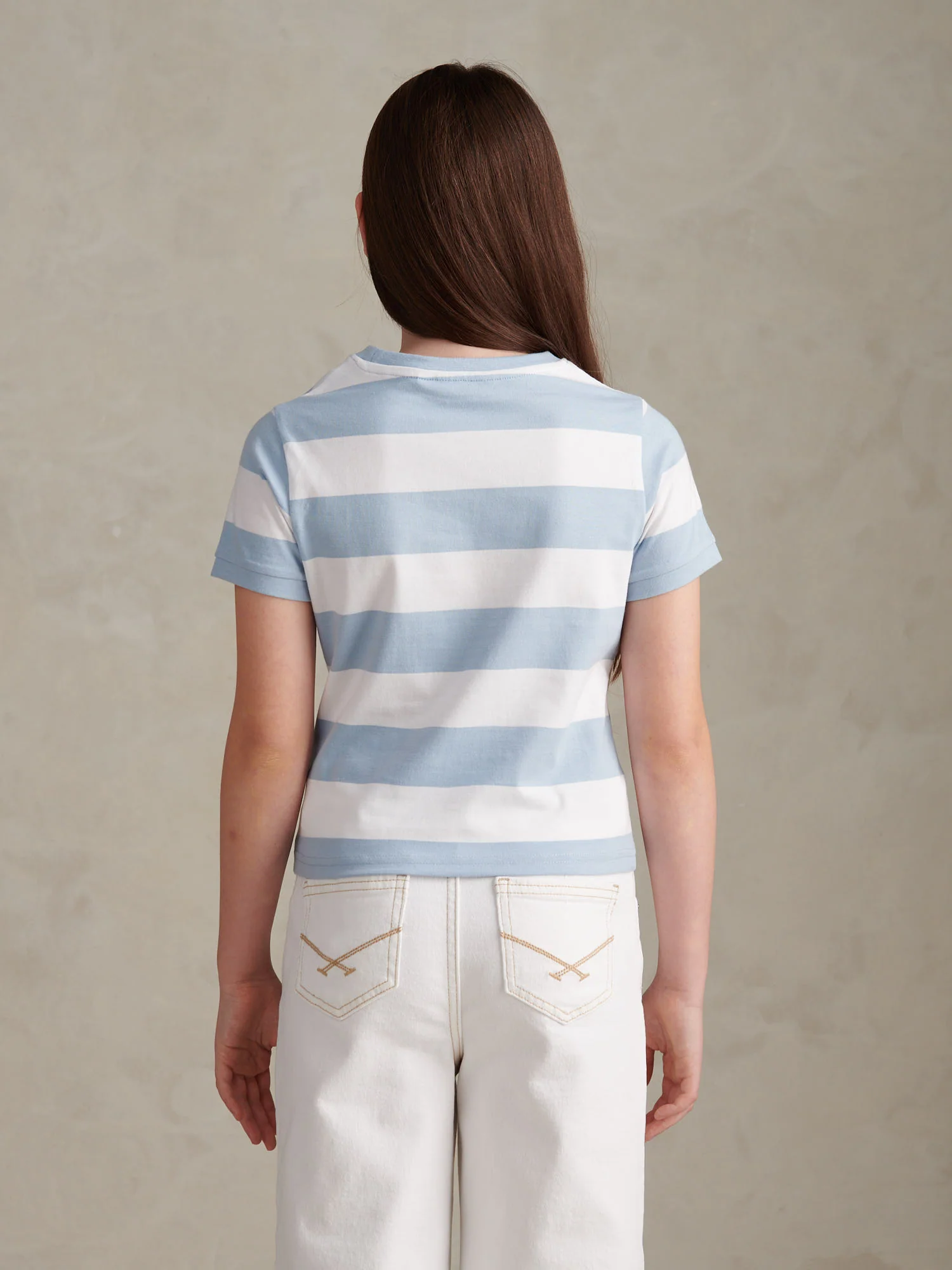 Girls Stripe Logo T-Shirt Open Air - Image 4