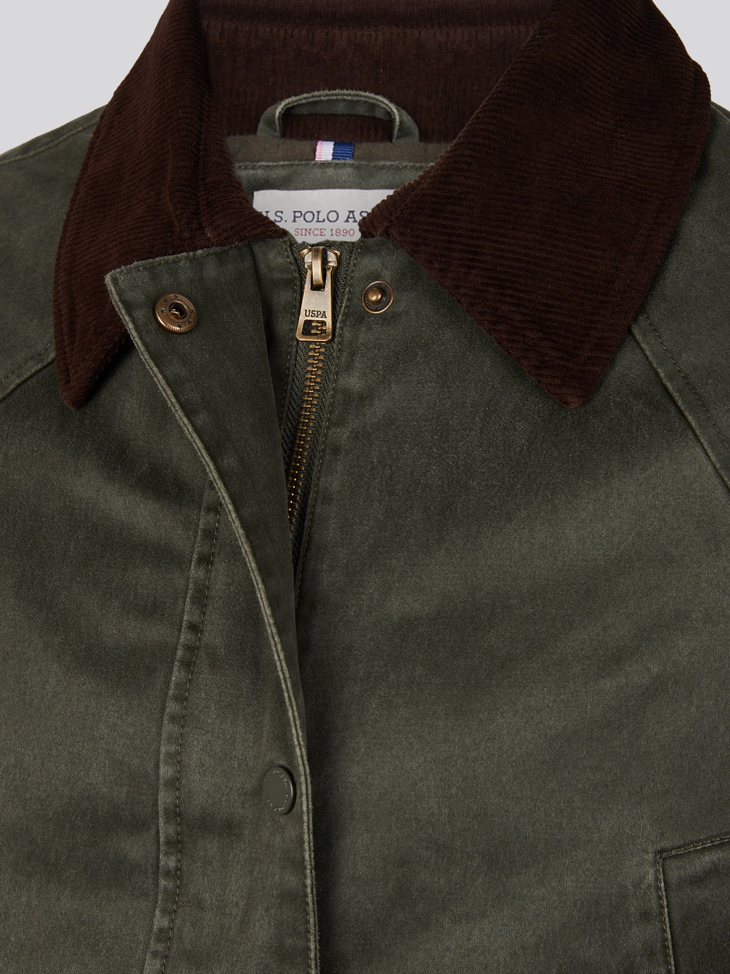 Womens Waxed Cotton Short Parka Chimera - Image 12