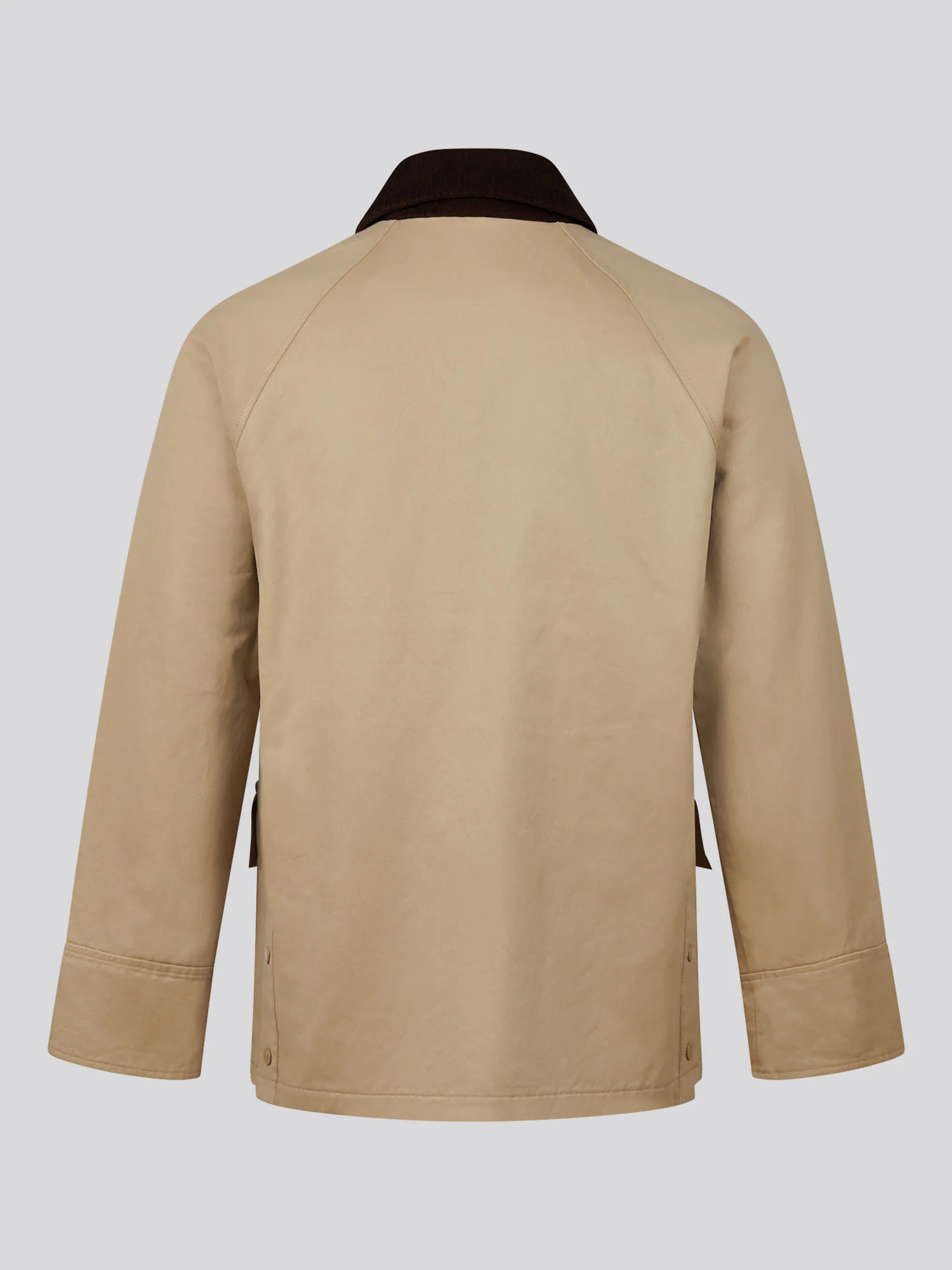 Womens Waxed Cotton Short Parka Trench Coat - Image 11