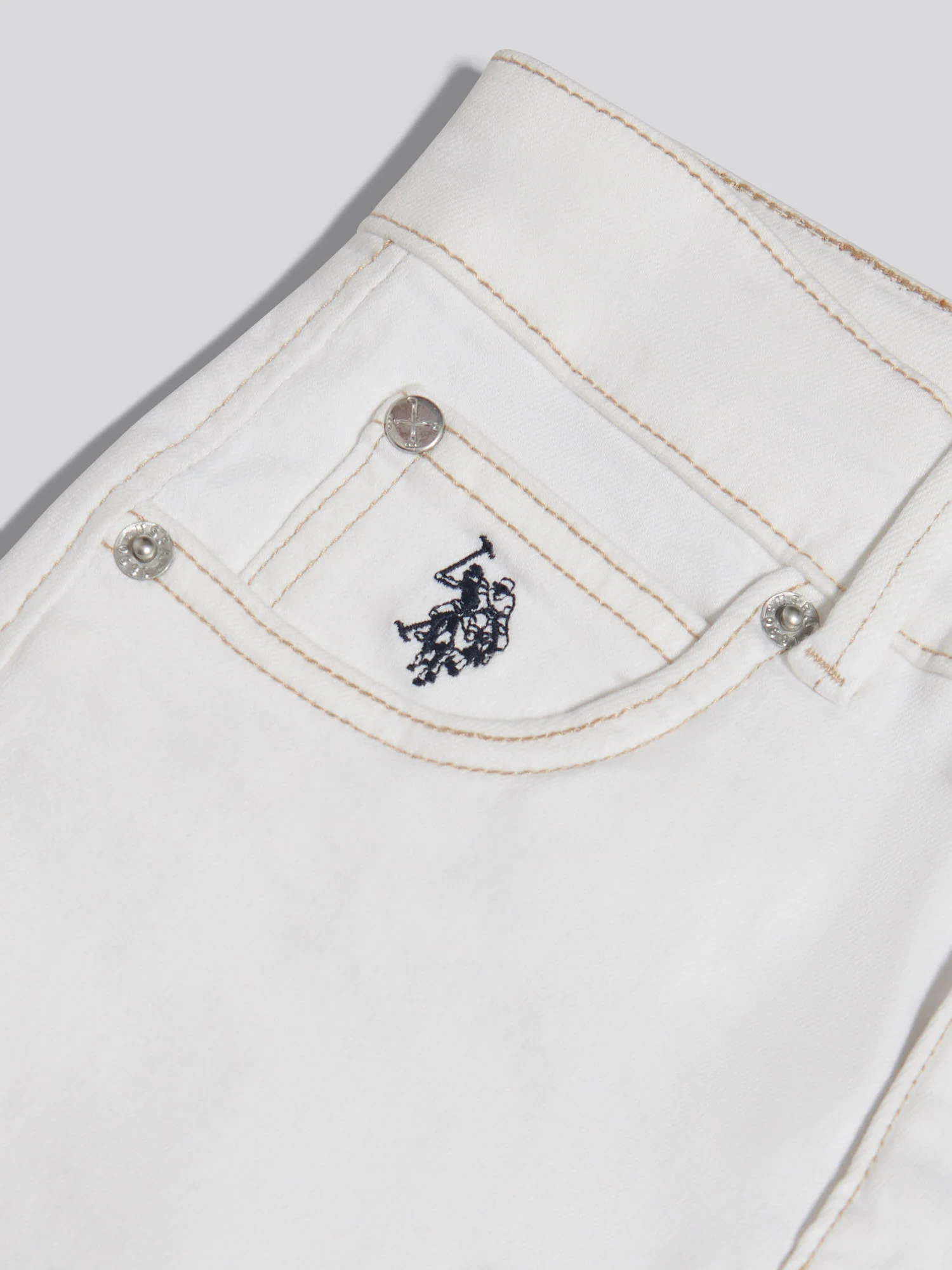 Girls Wide Leg Denim Jeans Bright White - Image 8