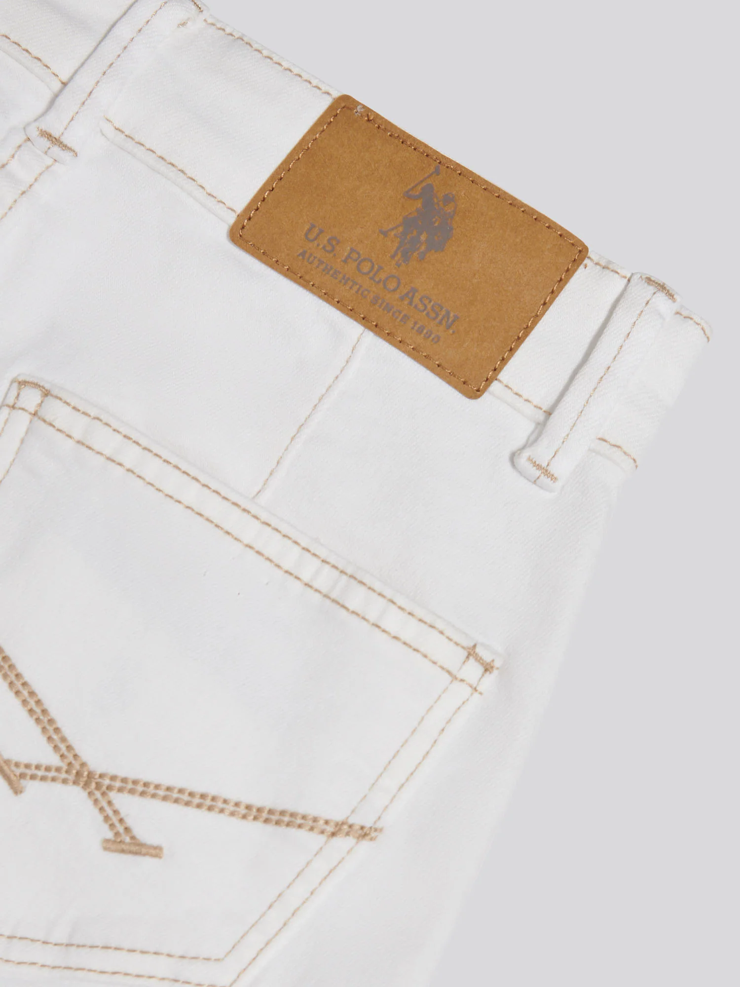 Girls Wide Leg Denim Jeans Bright White - Image 9