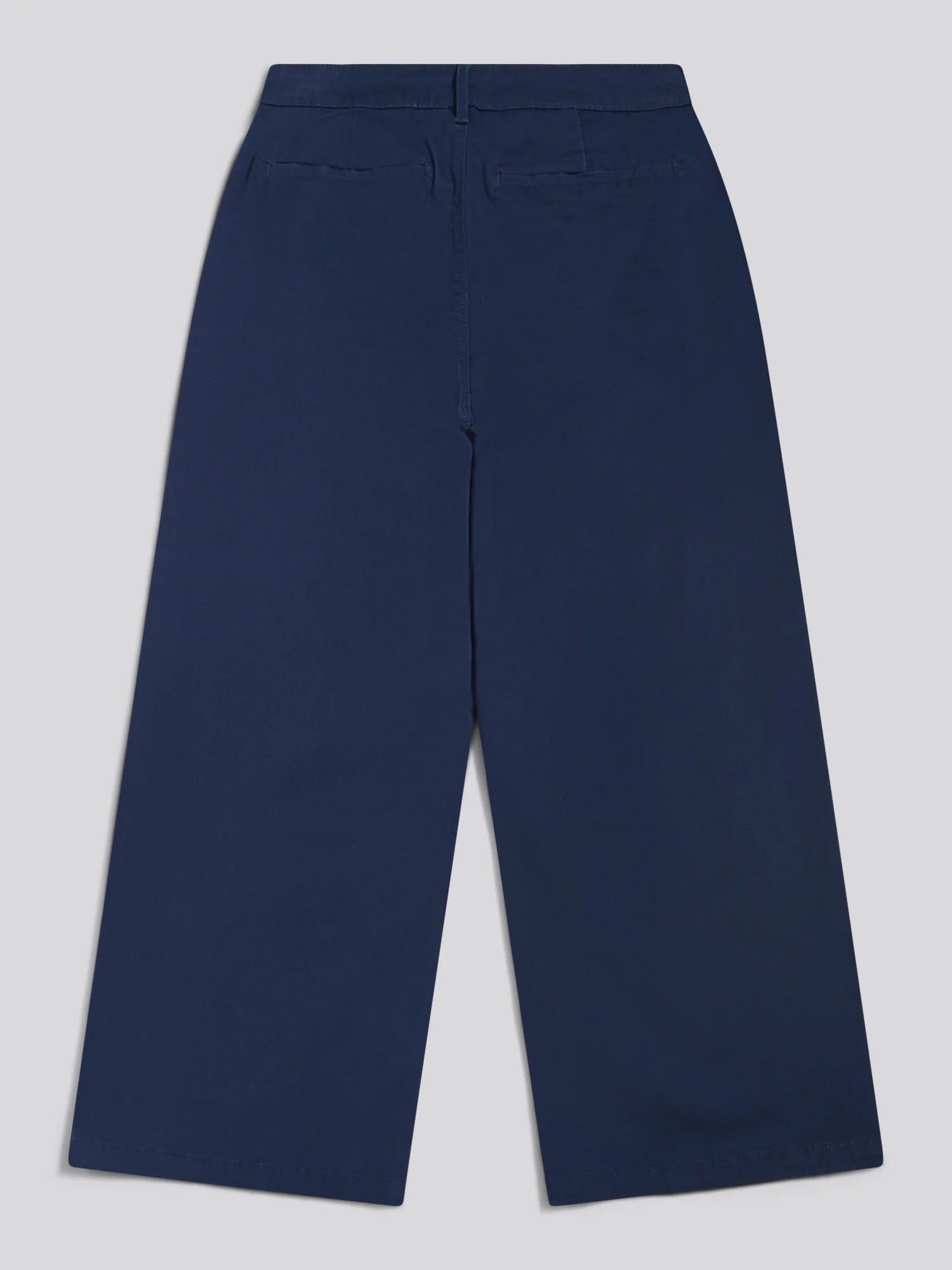 Womens Ankle Wide Leg Chino Trouser in Navy Iris - Image 6