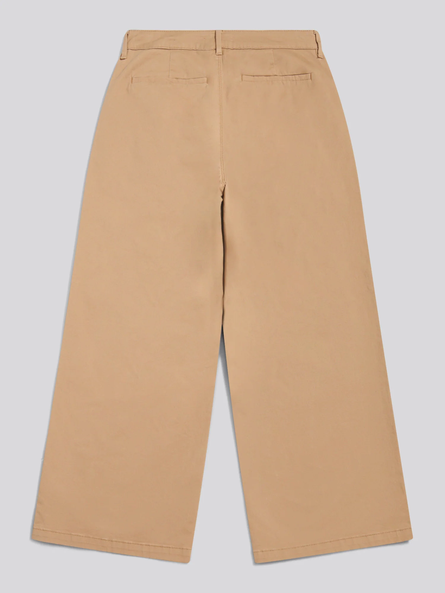 Womens Ankle Wide Leg Chino Trouser in Tigers Eye - Image 6