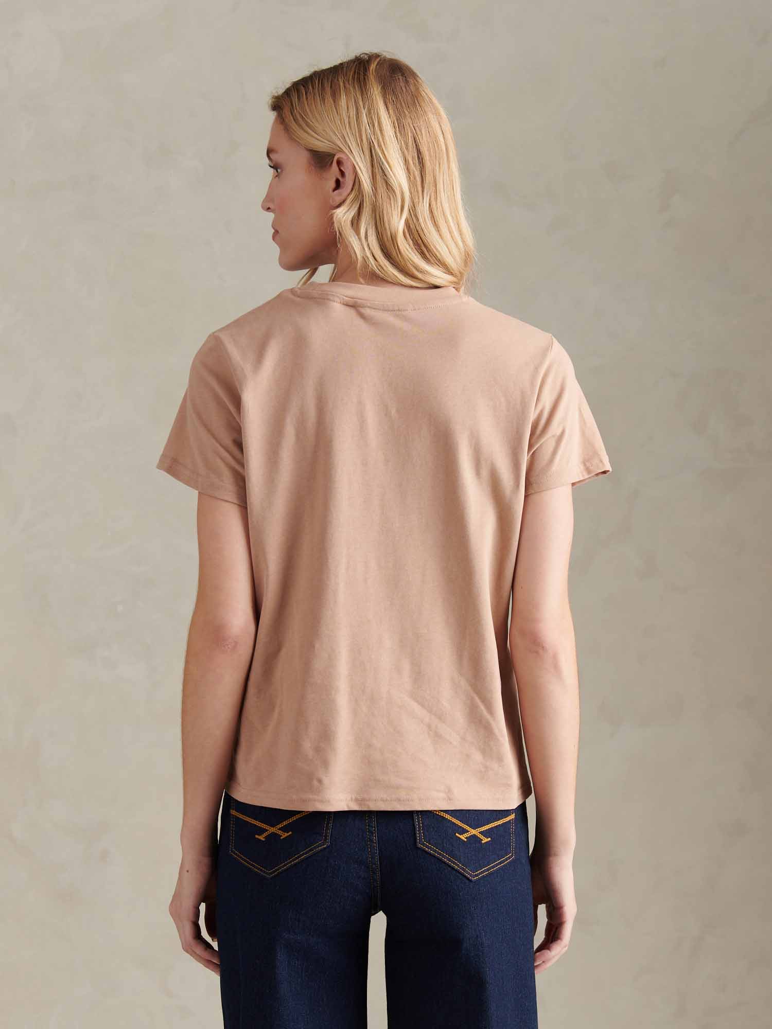 Womens Arc Graphic T-Shirt in Natural - Image 4