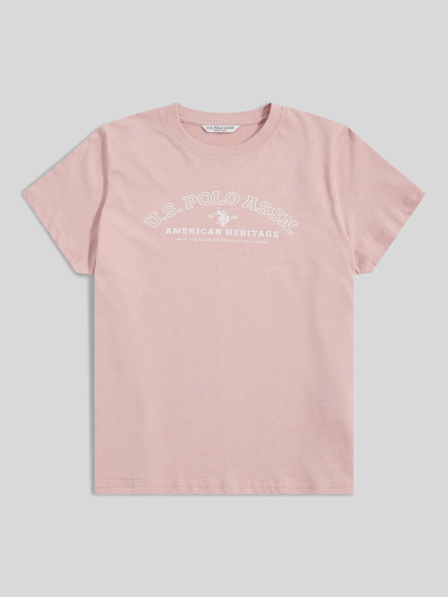 Womens Arc Graphic T-Shirt in Pale Mauve - Image 8