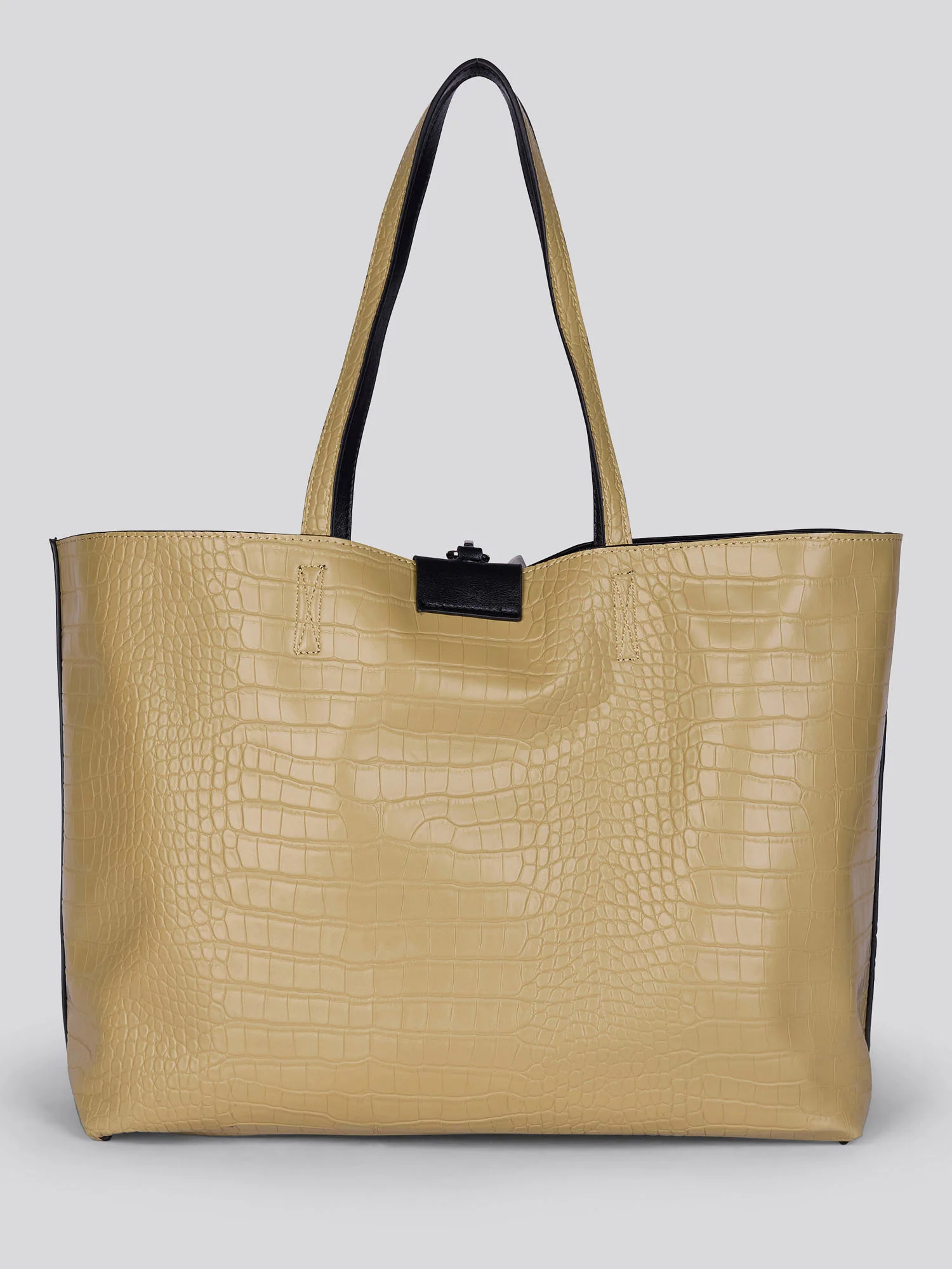U.S. Polo Assn. Womens Axtell Reversible Shopping Bag Black - Image 5