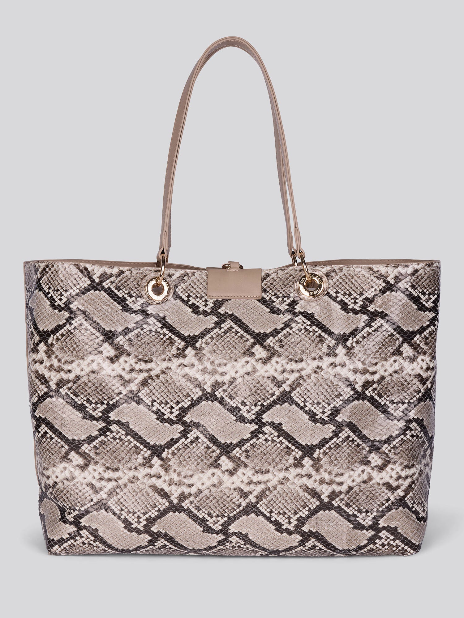 Womens Axtell Reversible Shopping Bag in Light Taupe - Image 6