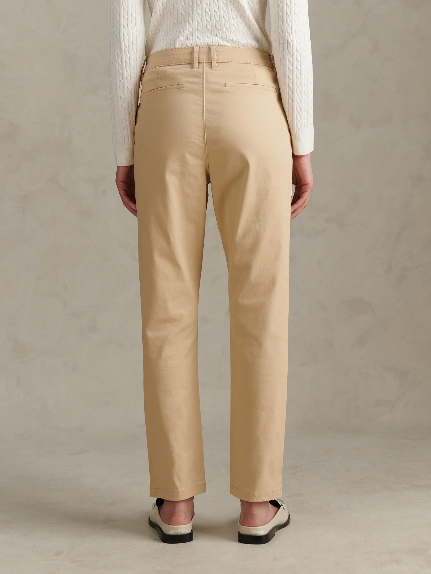 Womens Chino Trousers Irish Cream - Image 4