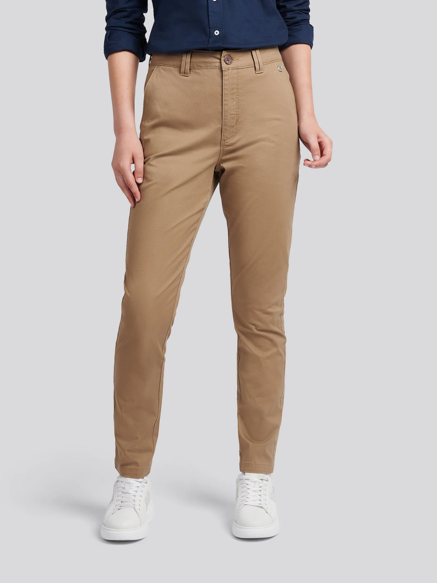 Womens Chino Trousers Sepia Tint
