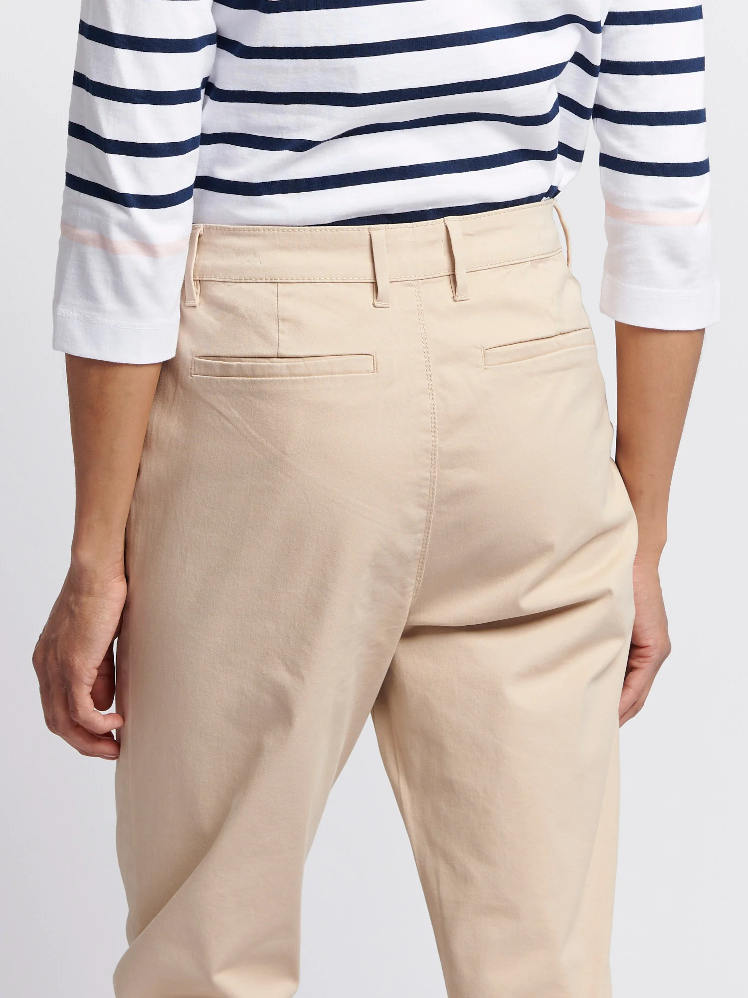 Womens Chino Trousers Smoke Gray - Image 4