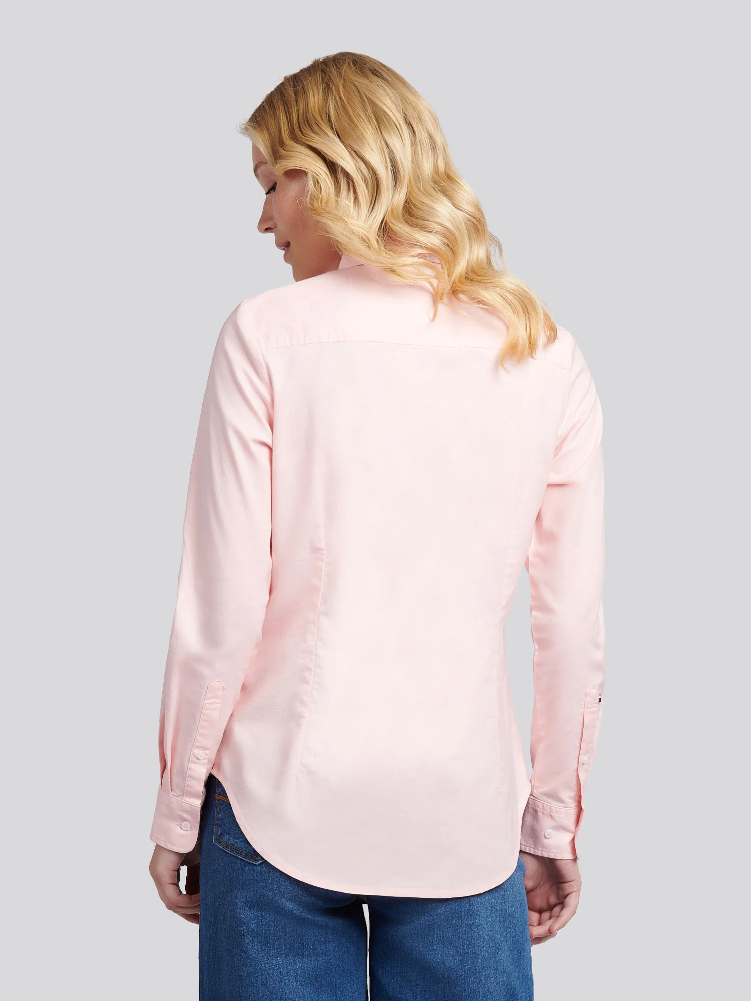 Womens Classic Fit Poplin Shirt Crystal Rose - Image 4