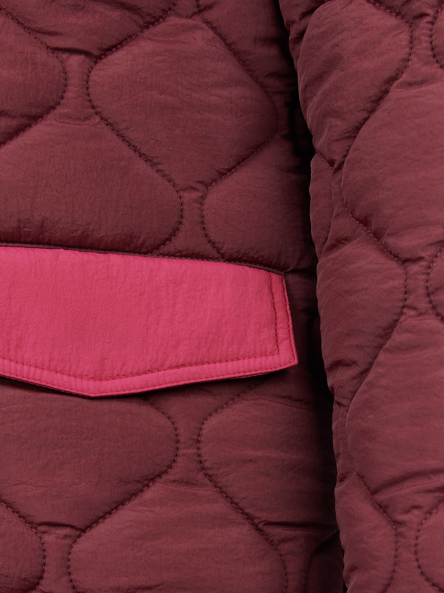 Womens Contrast Bomber Jacket in Fig - Image 11