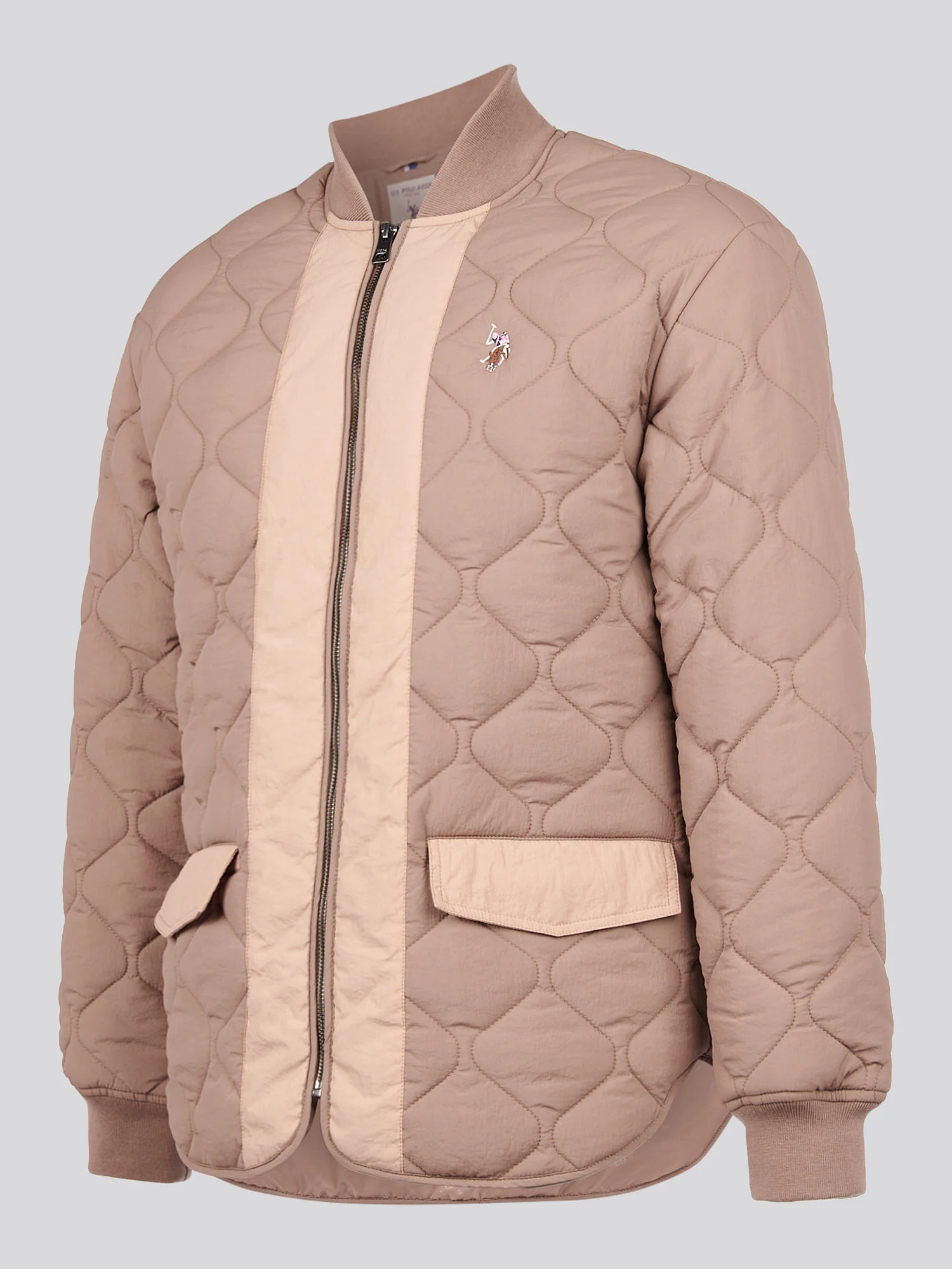 Womens Contrast Bomber Jacket in Leafless Tree - Image 7