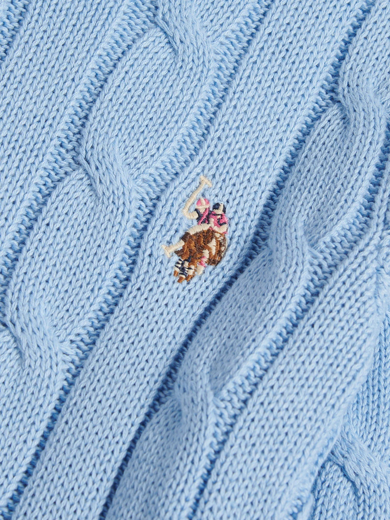 Womens Crew Neck Cable Jumper Open Air - Image 7