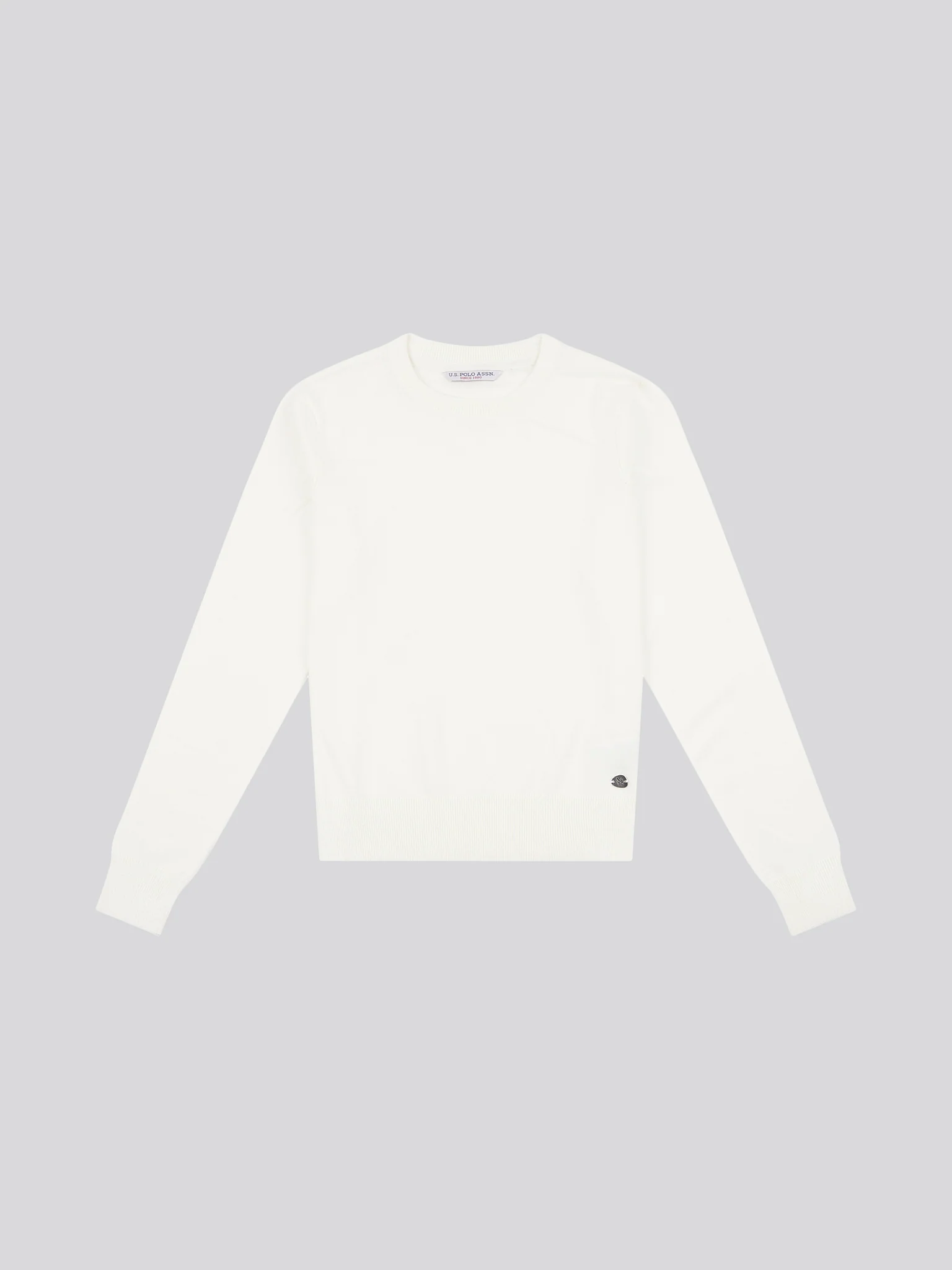 Womens Crew Neck Jumper in Marshmallow - Image 5