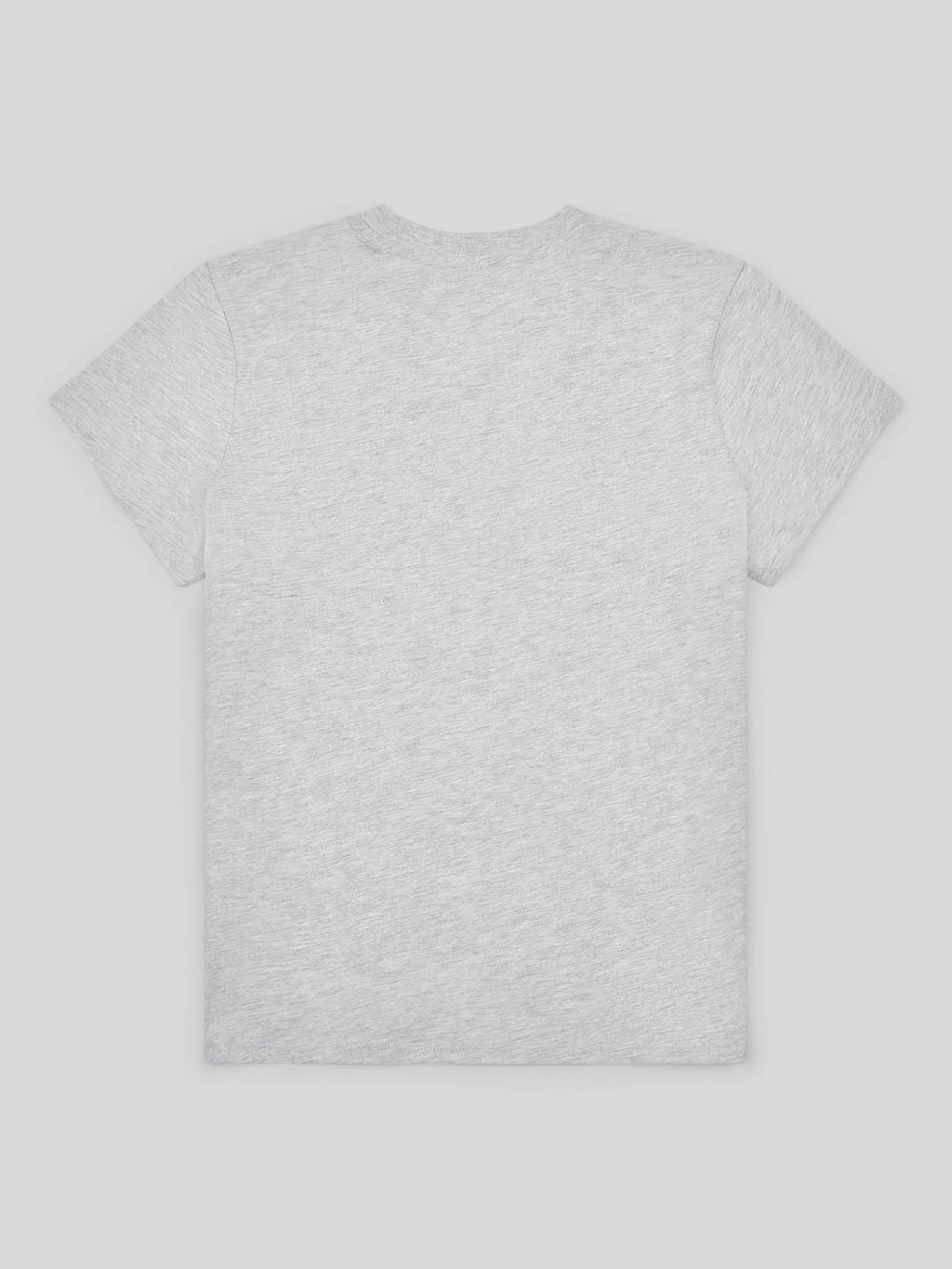 Womens Crew Neck Pocket T-Shirt in Pearl Grey Marl - Image 6