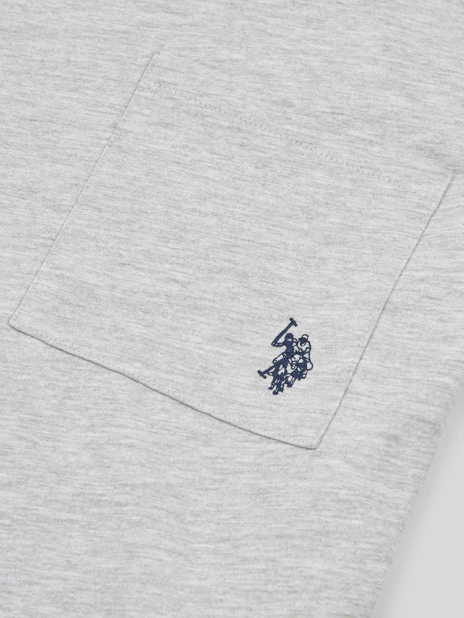 Womens Crew Neck Pocket T-Shirt in Pearl Grey Marl - Image 7
