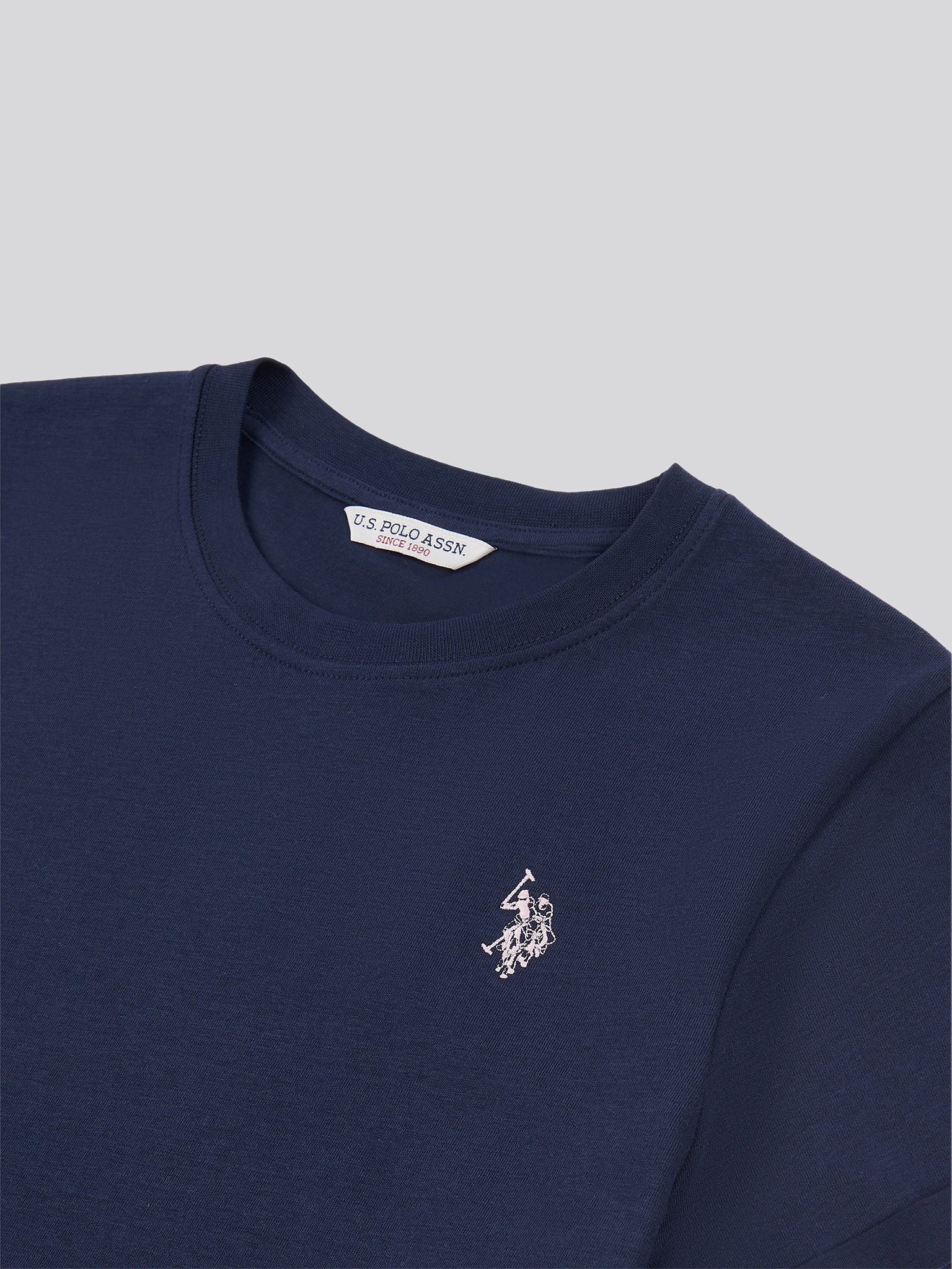 Womens Crew Neck T-Shirt Navy Iris - Image 6