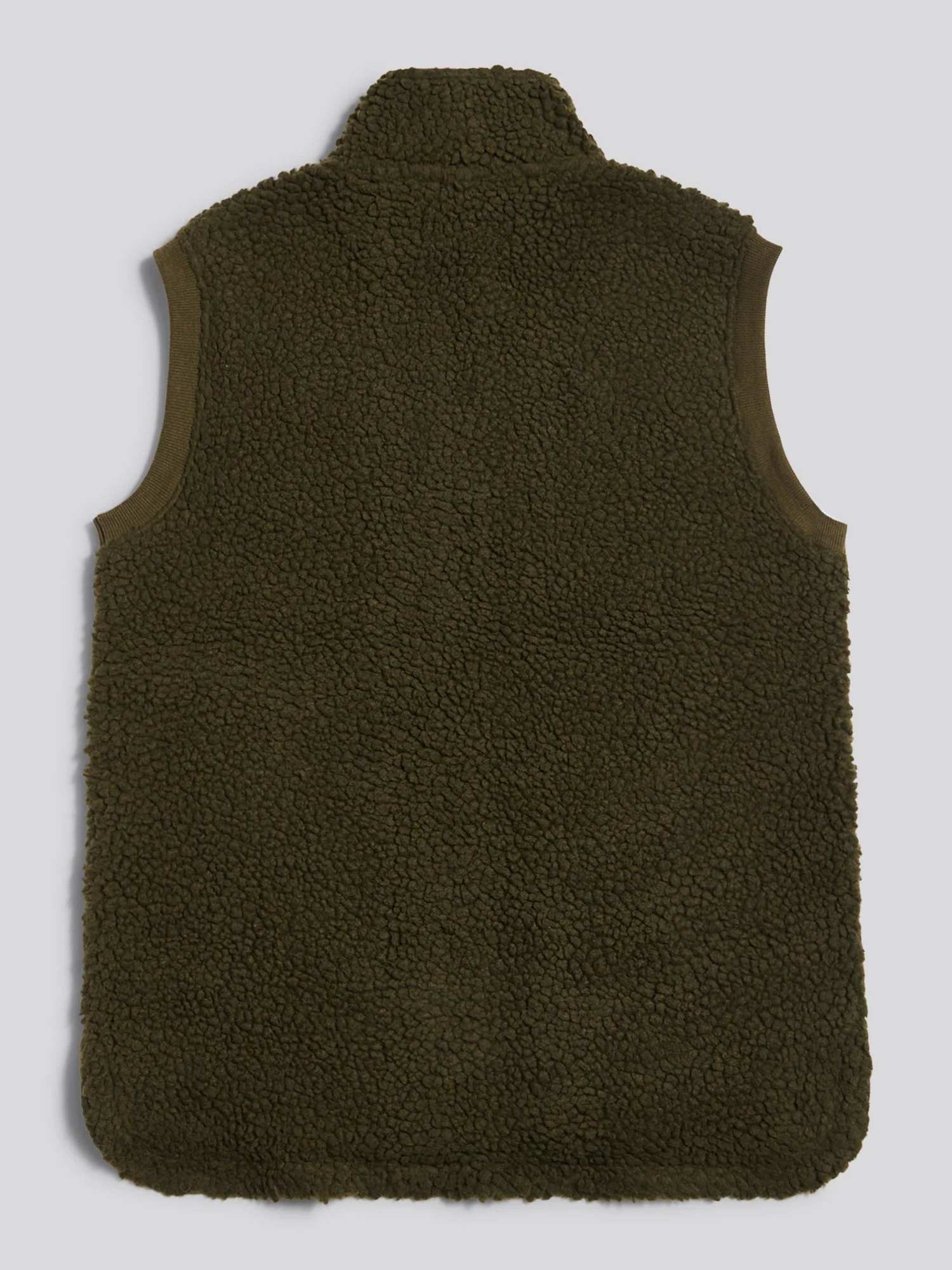 Womens Double Horsemen Borg Gilet in Kalamata Green - Image 6
