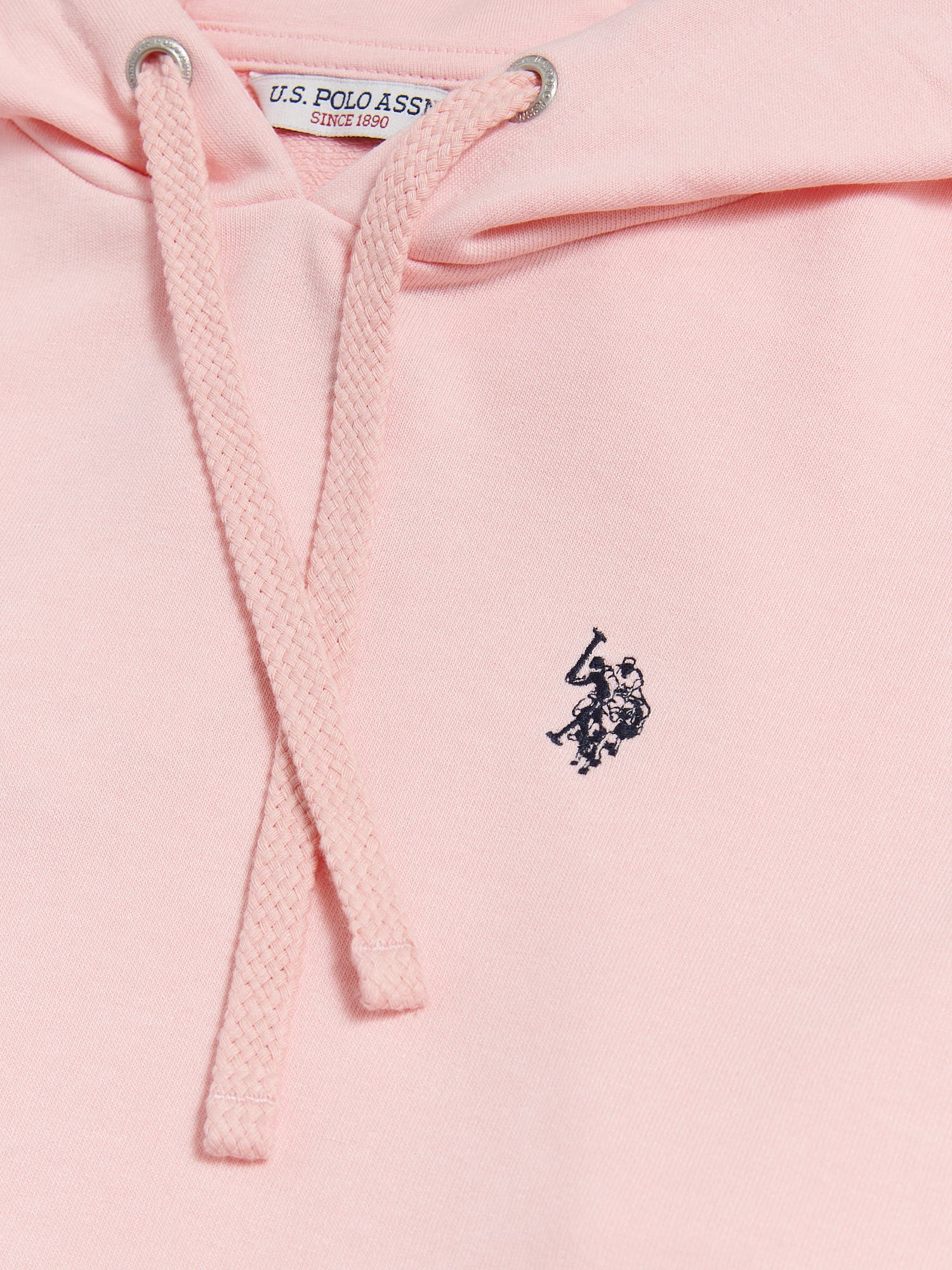 Womens Double Horsemen Hoodie in Crystal Rose - Image 7